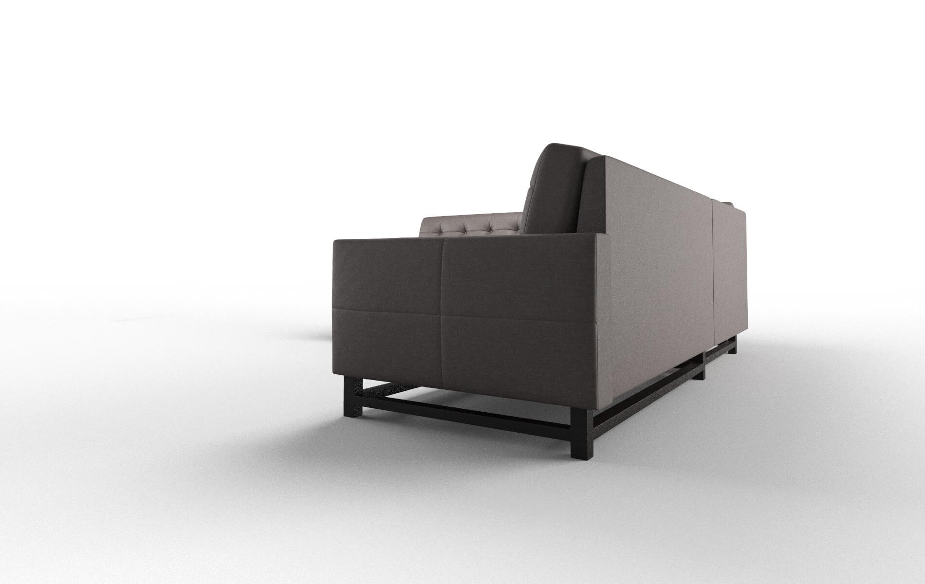 Madrid Oscar Chocolate Sectional espresso legs 4