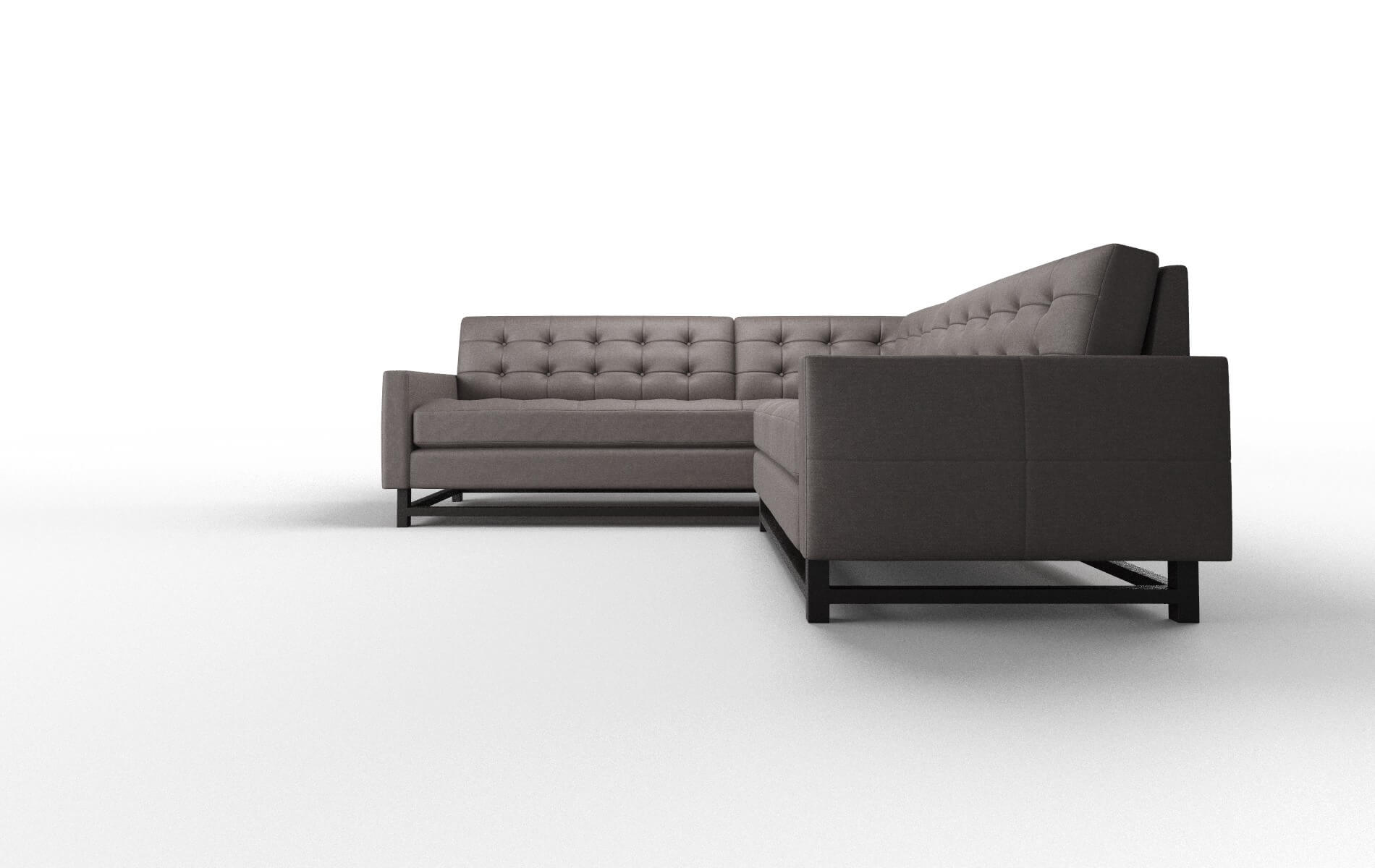Madrid Oscar Chocolate Sectional espresso legs 5