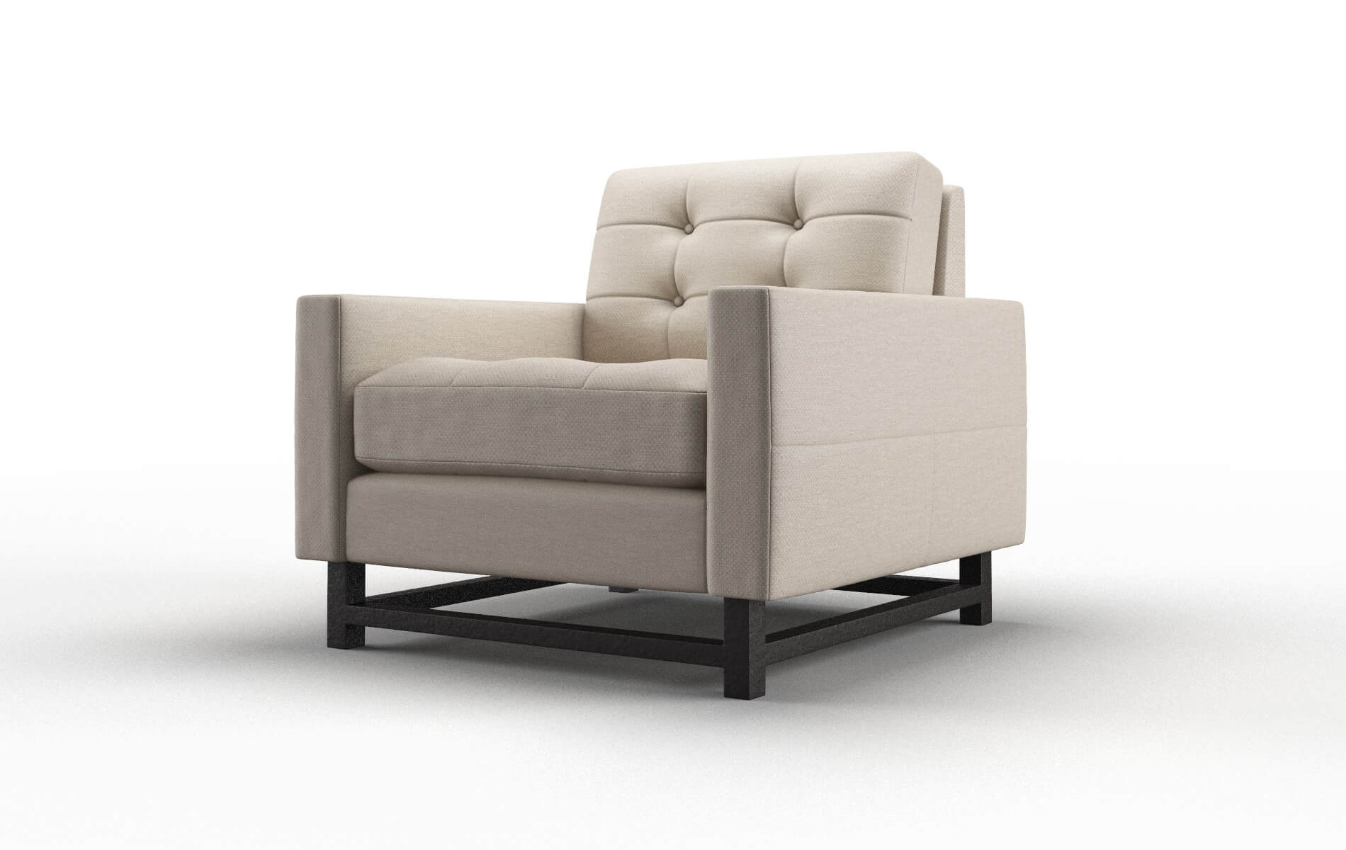 Madrid Oscar Linen Chair espresso legs 4