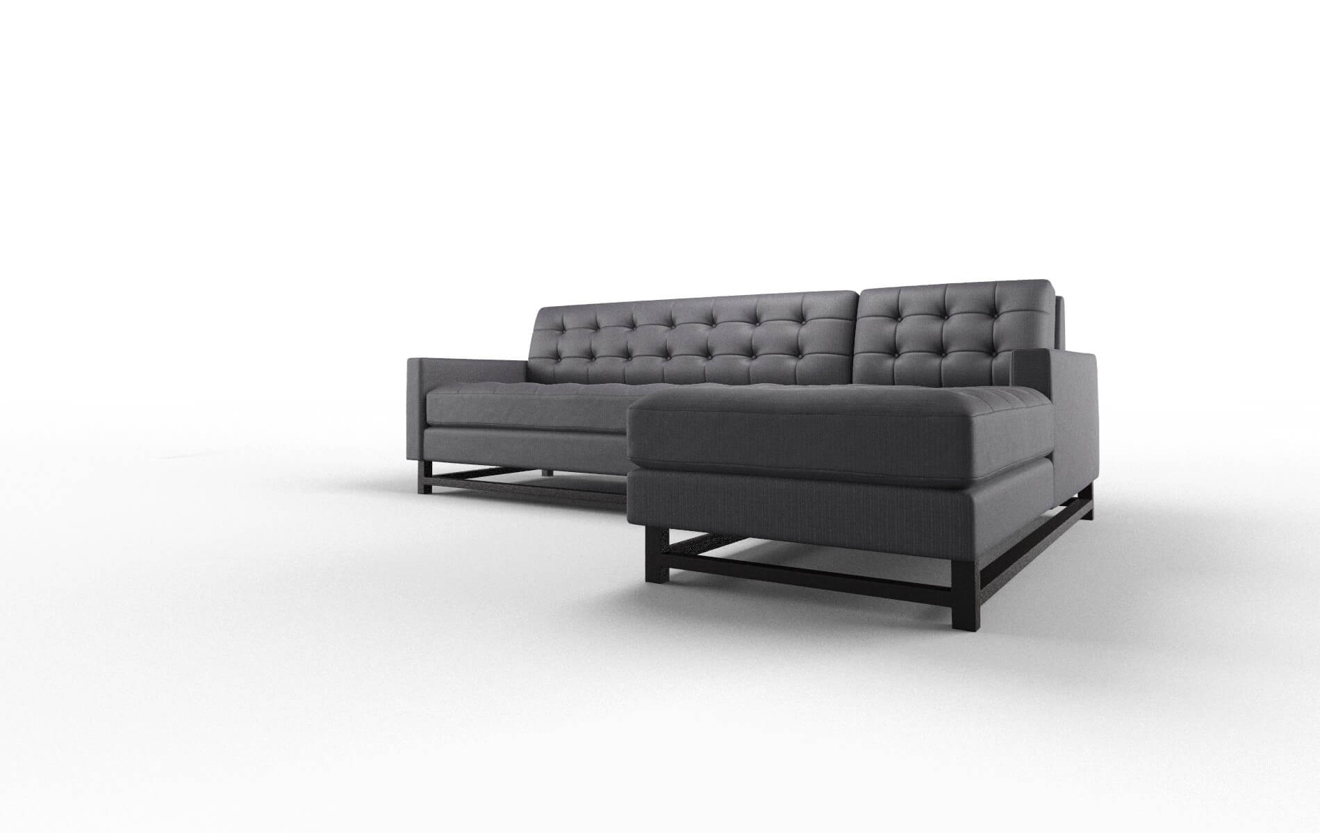 Madrid Parker Charcoal Panel espresso legs 4