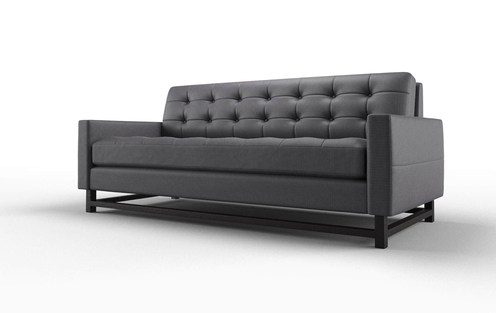 Madrid Parker Charcoal Sofa espresso legs 4