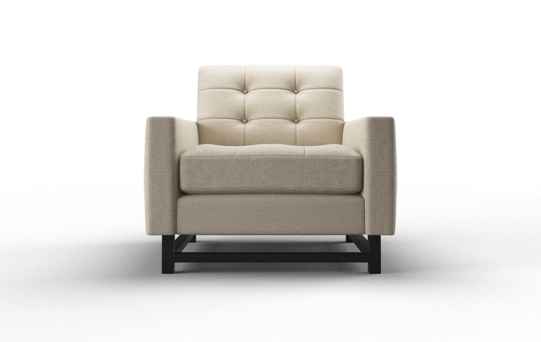 Madrid Parker Linen Chair espresso legs 1