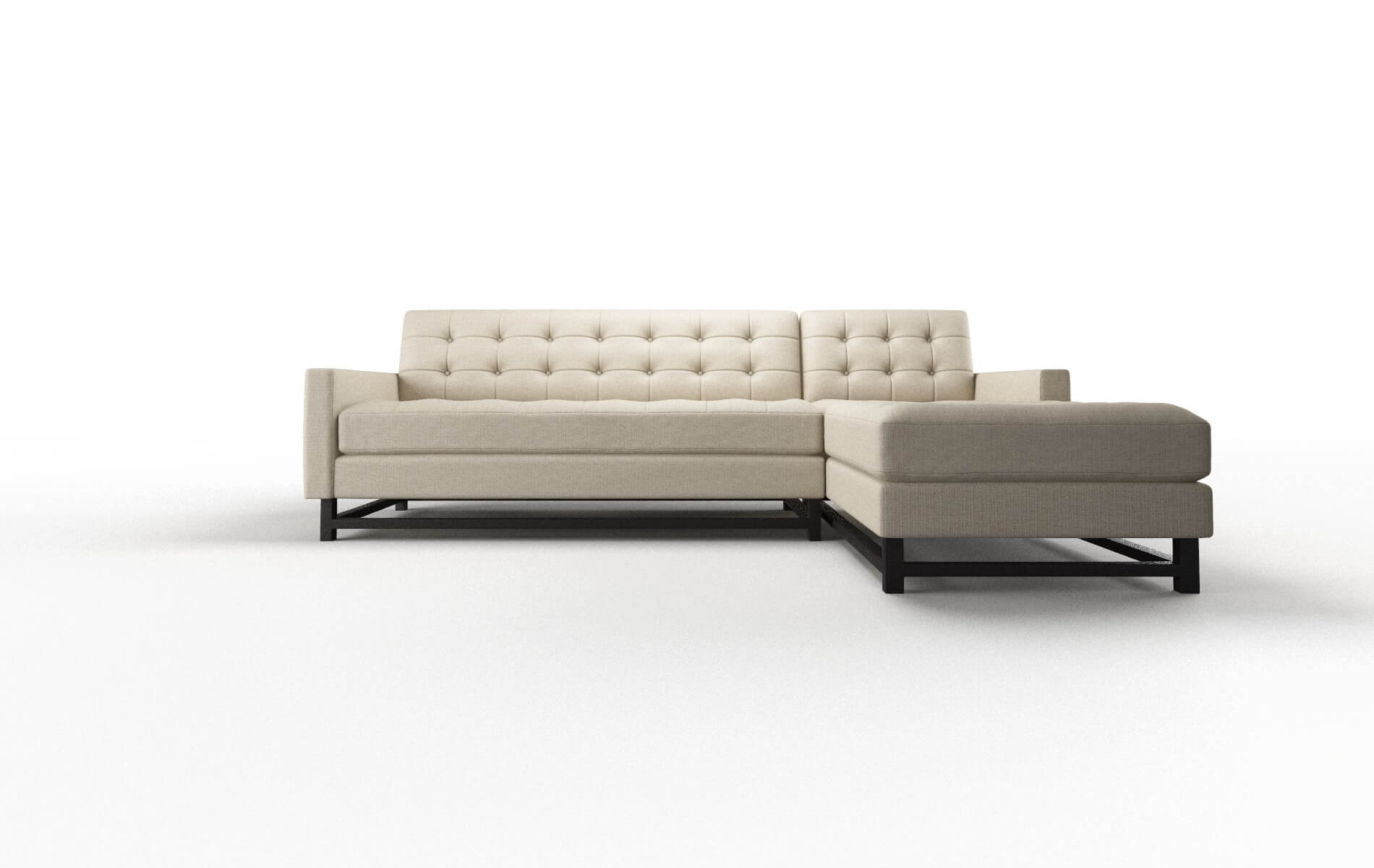 Madrid Parker Linen Panel espresso legs 1