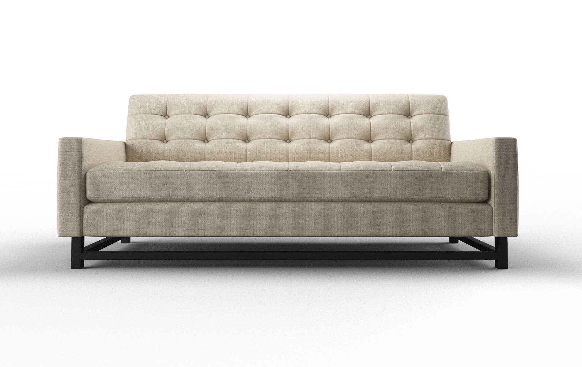Madrid Parker Linen Sofa espresso legs 1