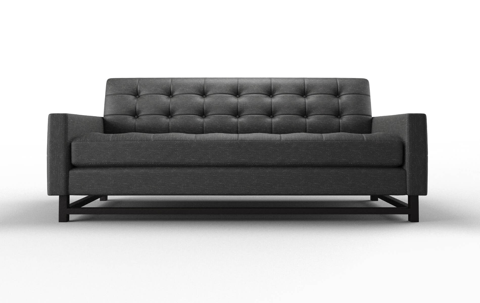 Madrid Phoenix Charcoal Sofa espresso legs