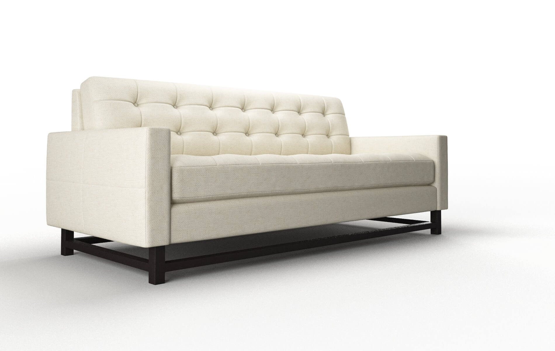 Madrid Phoenix Ivory Sofa espresso legs 2