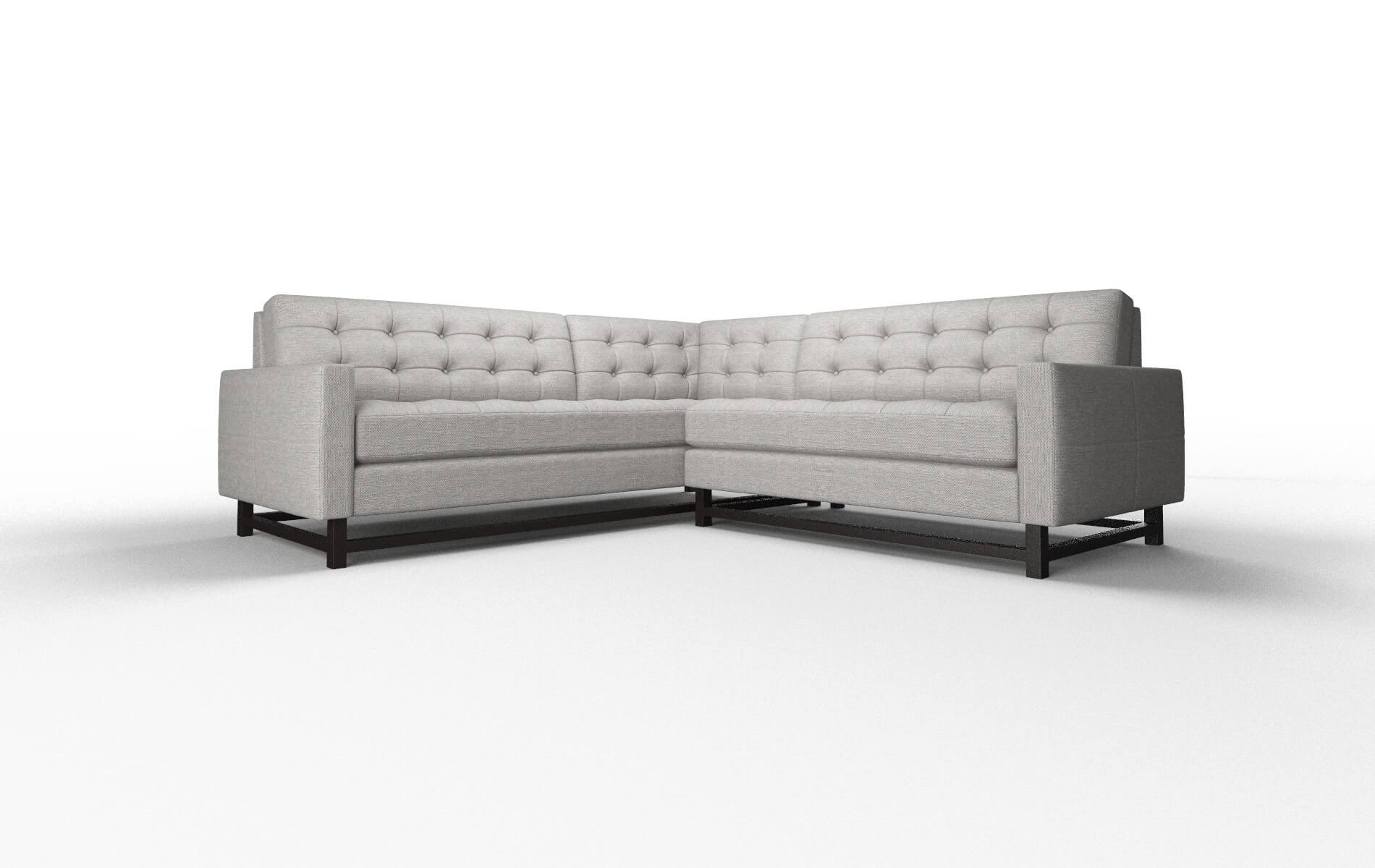 Madrid Phoenix Smoke Sectional espresso legs 1