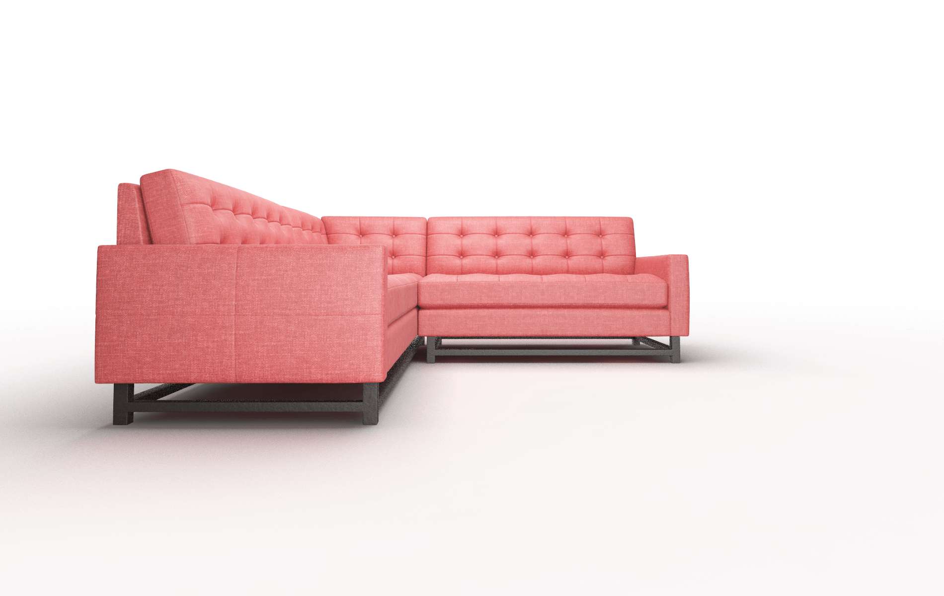 Madrid Portland Berry Sectional espresso legs 2