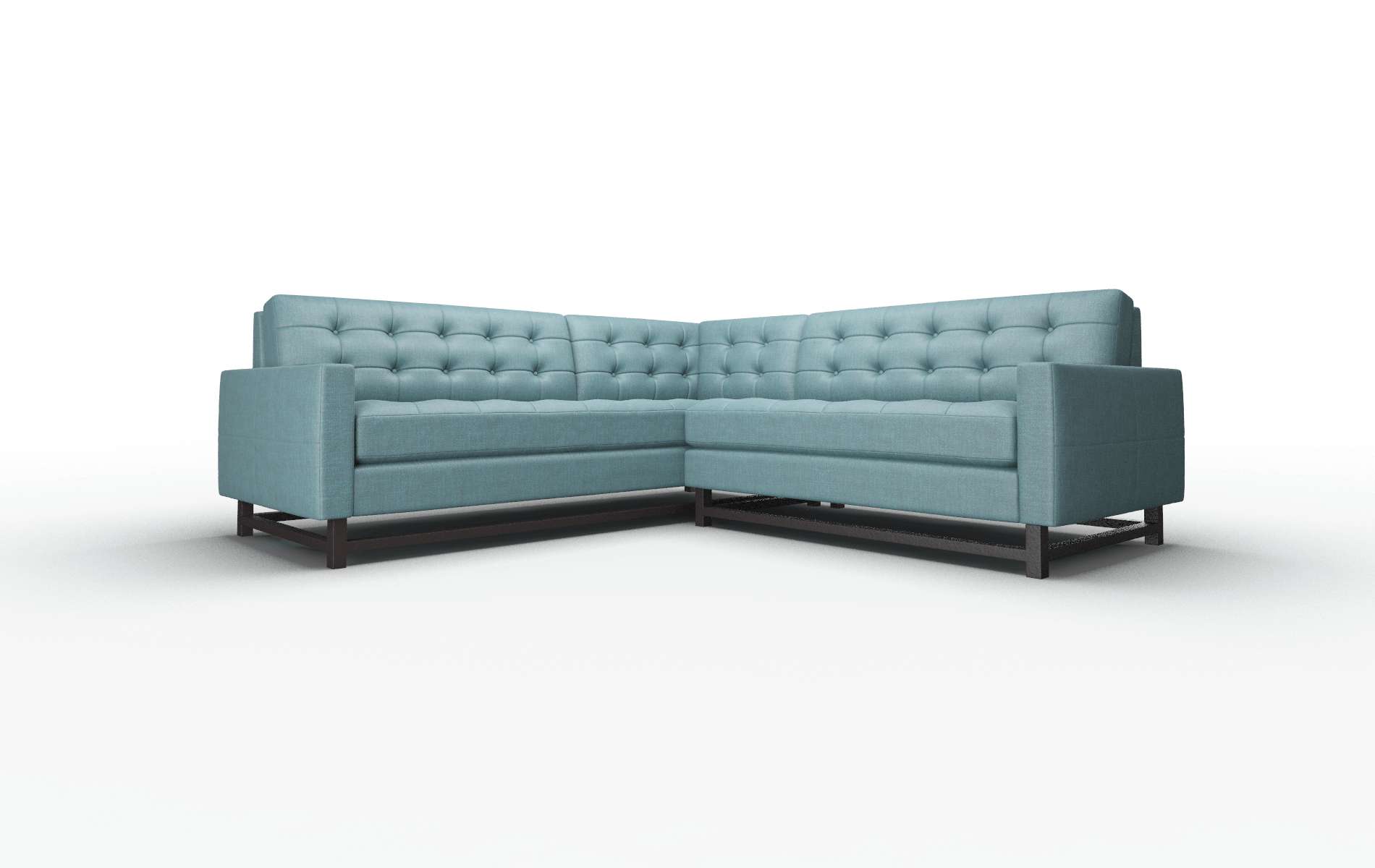 Madrid Portland Lake Sectional espresso legs 1