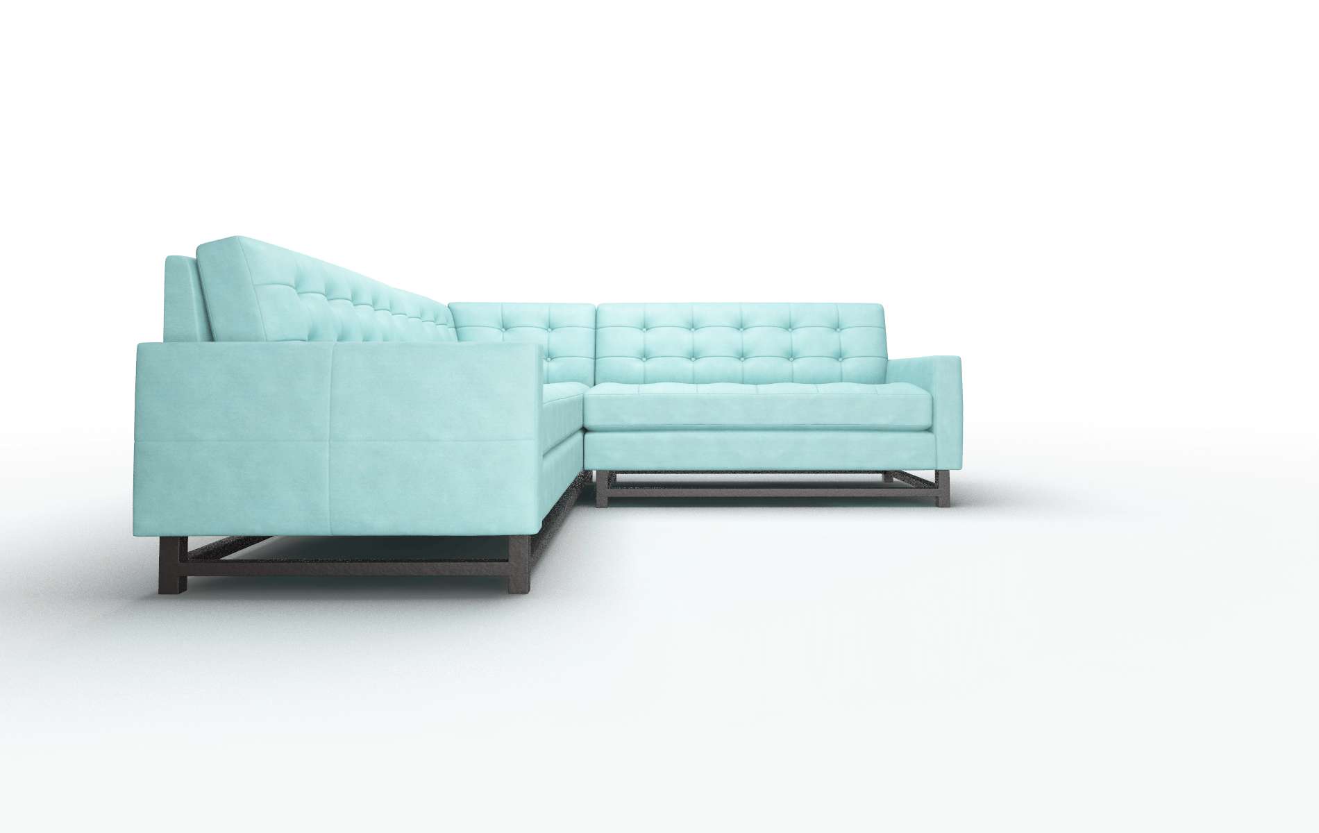 Madrid Portland Mercury Sectional espresso legs 2