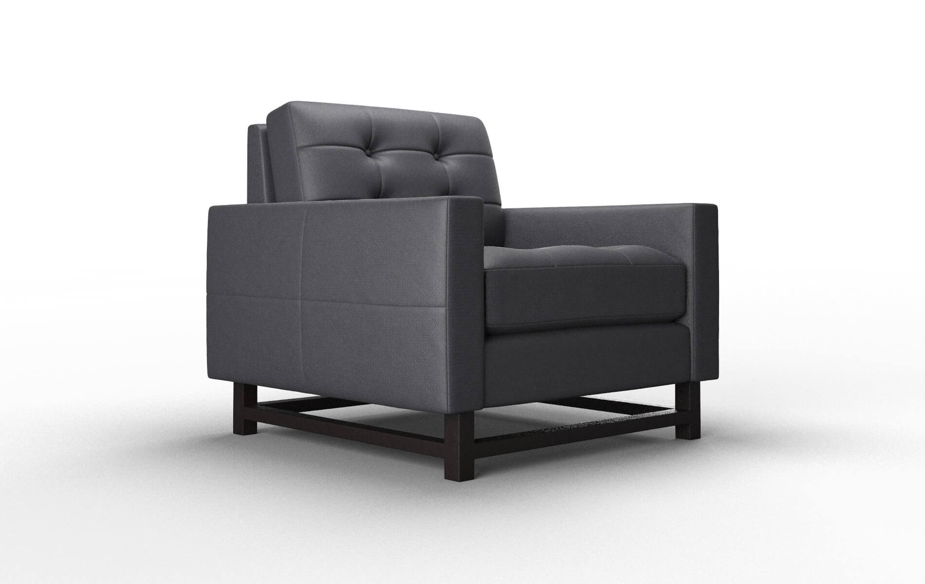 Madrid Redondo Navy Chair espresso legs 2