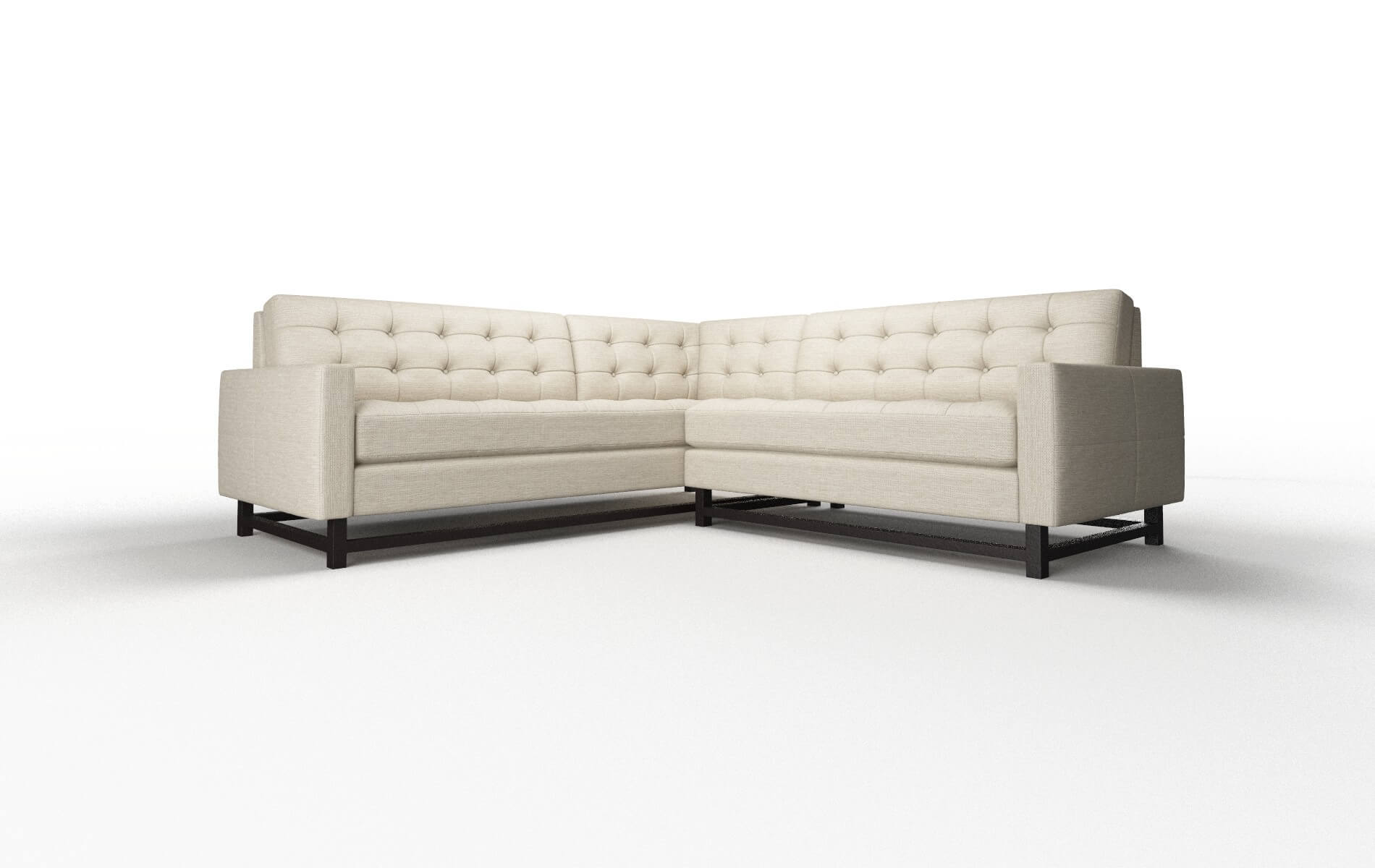 Madrid Rocket Dove Sectional espresso legs 1