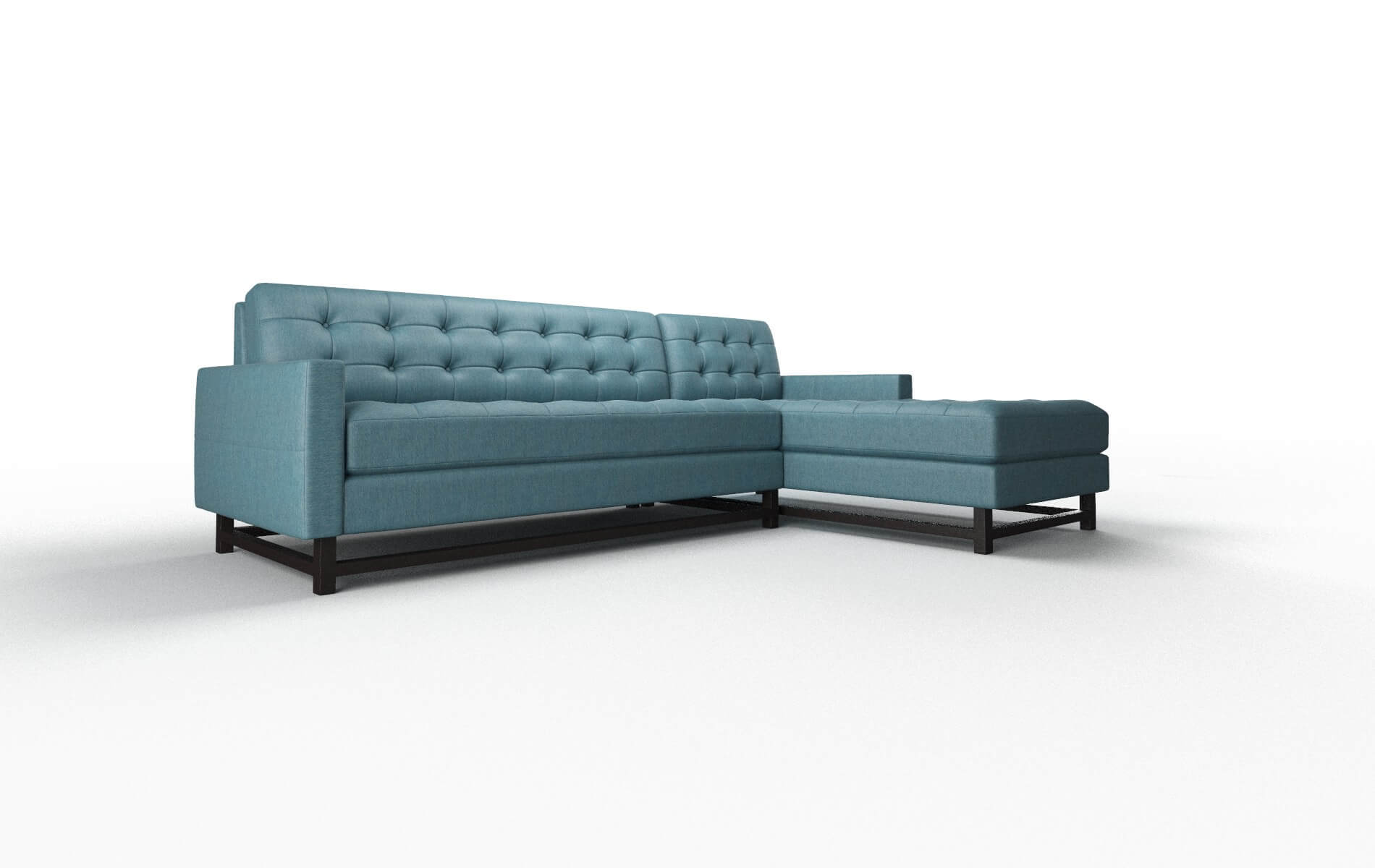 Madrid Royale Electric_blue Panel espresso legs 2