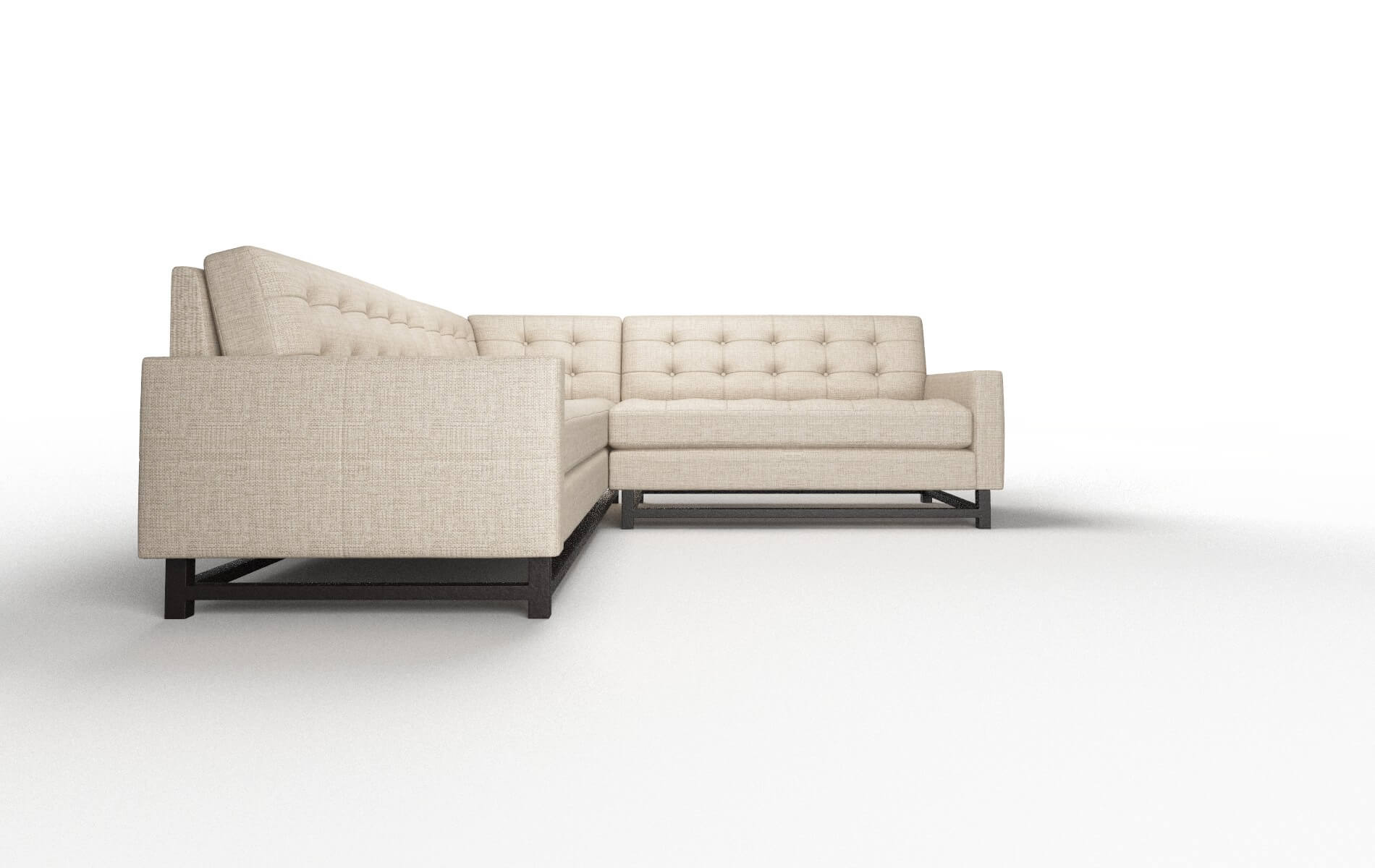 Madrid Sosoftness 74 Sectional espresso legs 2