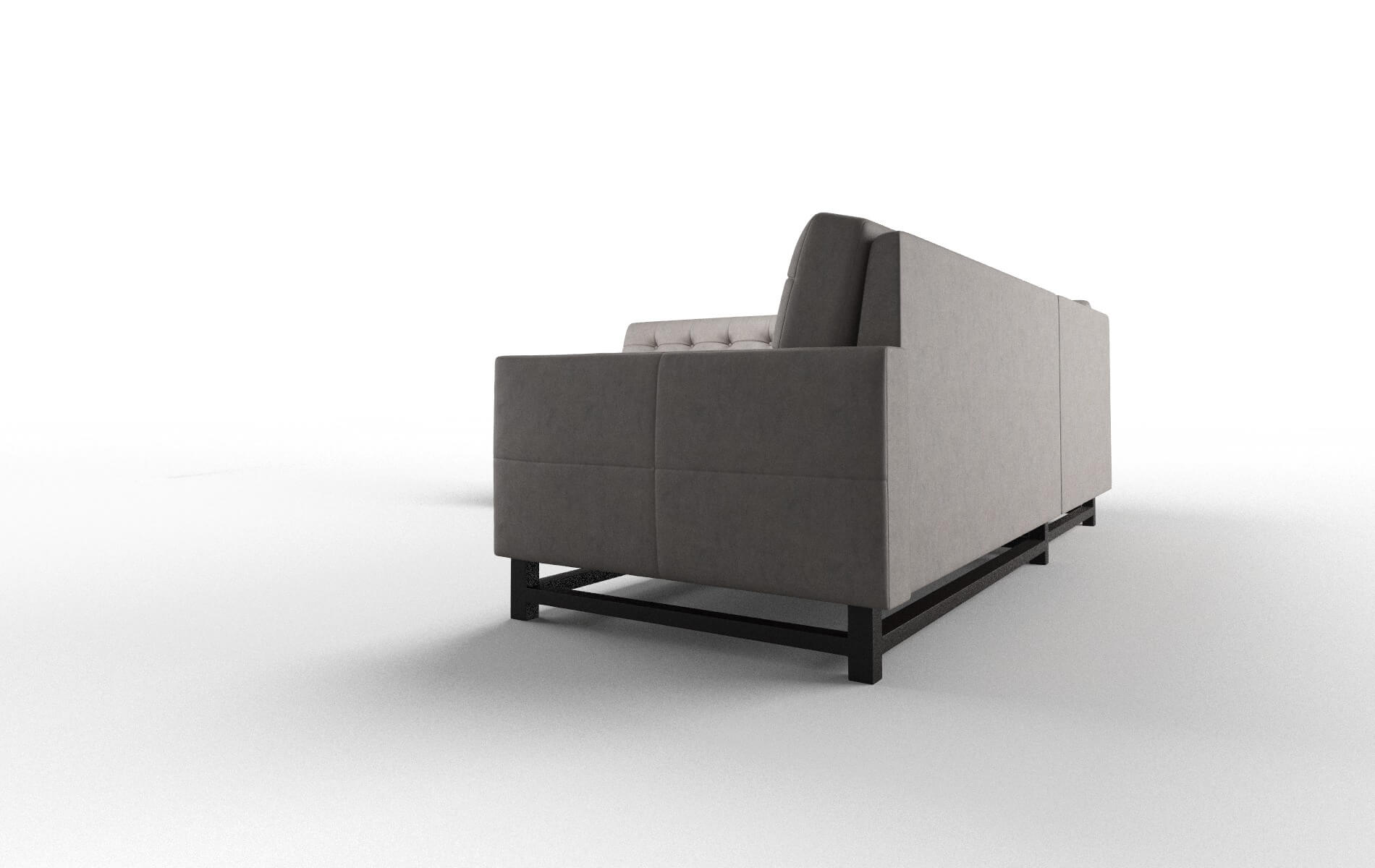 Madrid Suave Slate Sectional espresso legs 4