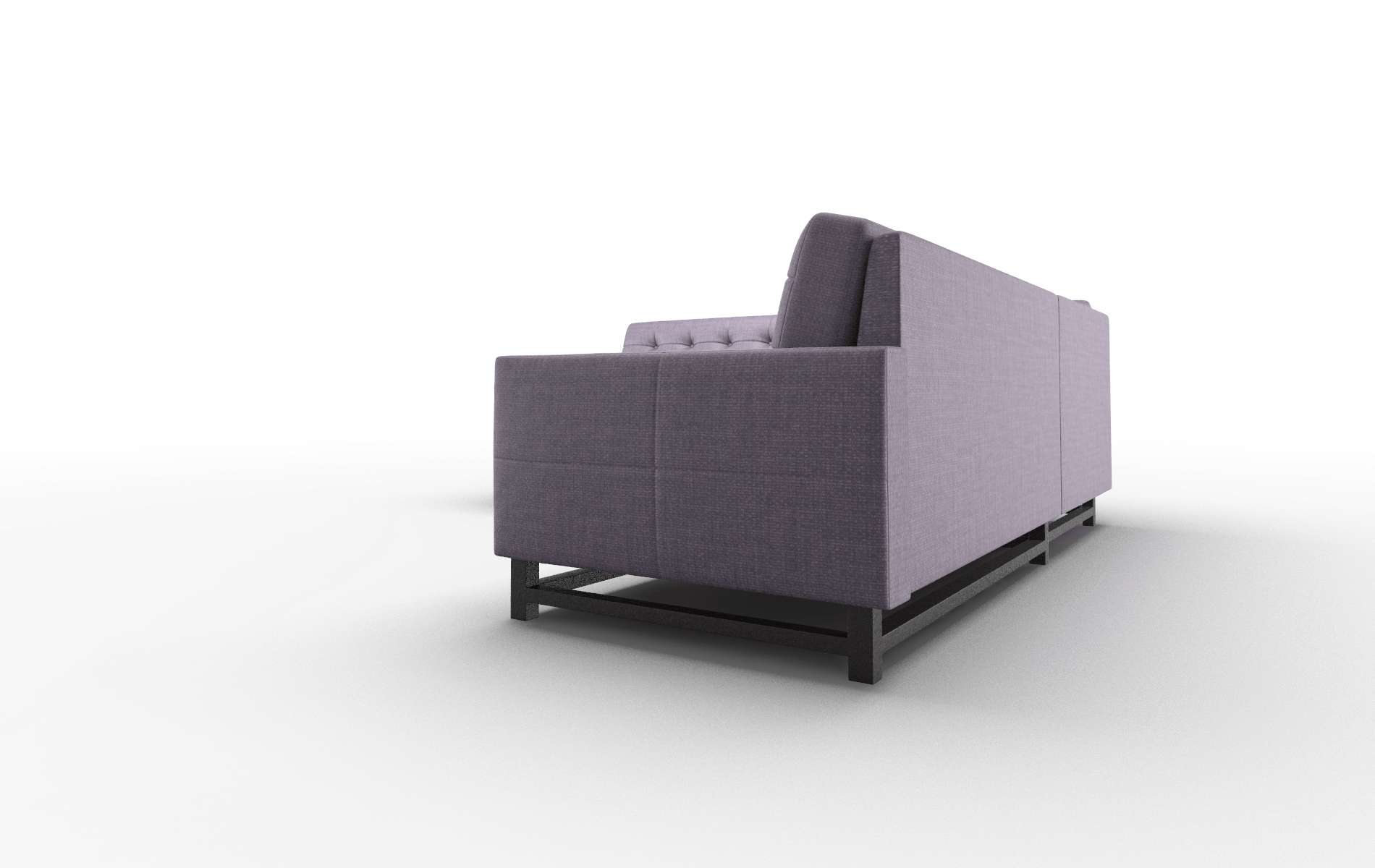 Madrid Tess Blackberry Sectional espresso legs 4