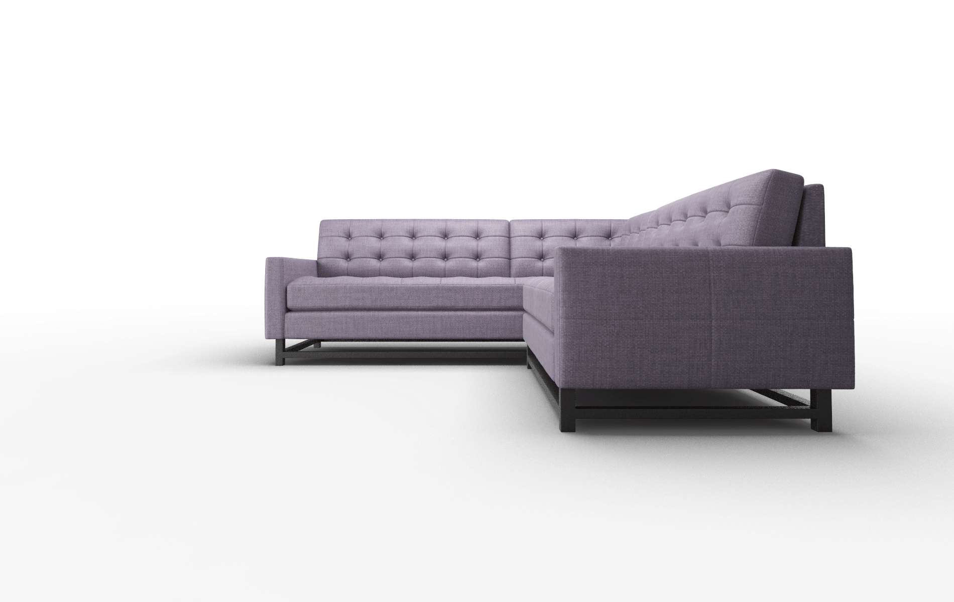 Madrid Tess Blackberry Sectional espresso legs 5