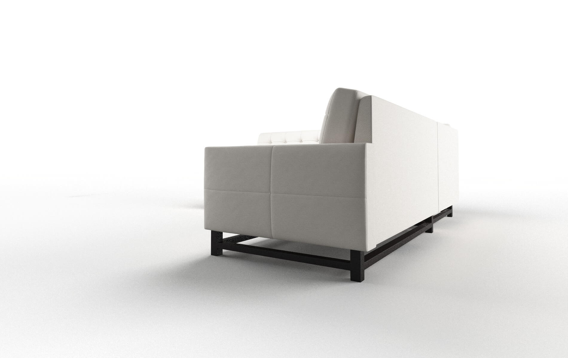 Madrid Venice Eggshell Sectional espresso legs 4