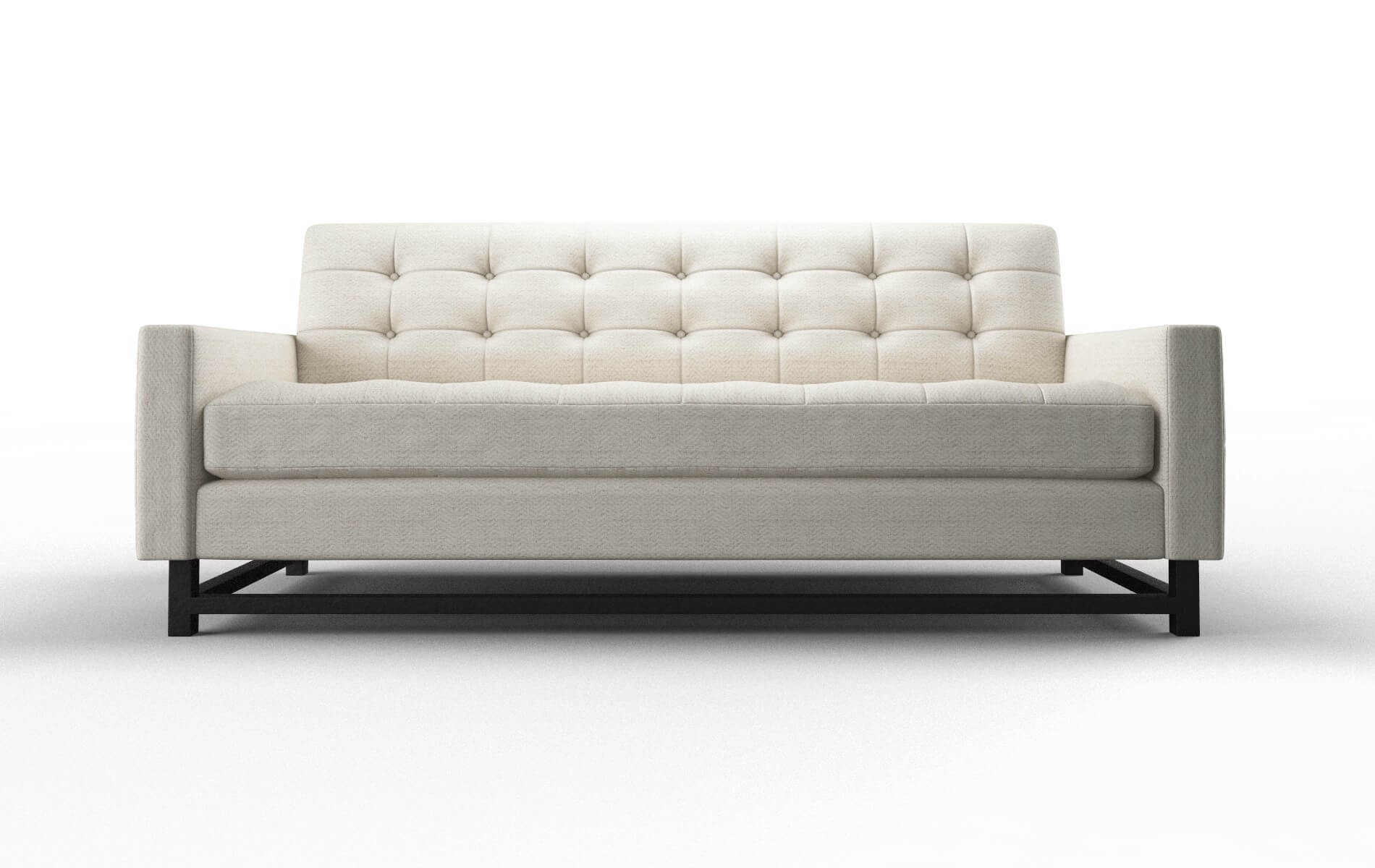 Madrid Venus Cream Sofa espresso legs 1