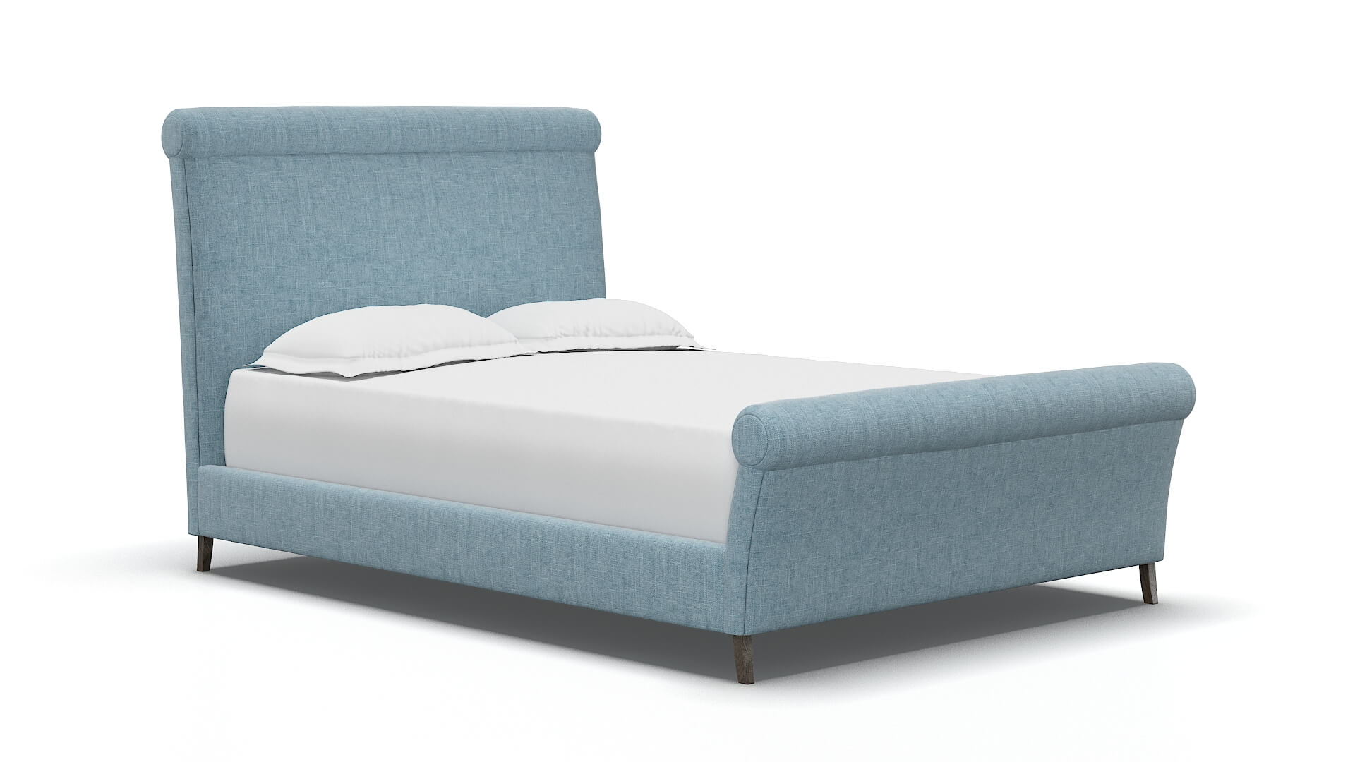 Maja Atlas Turquoise Bed espresso legs 2