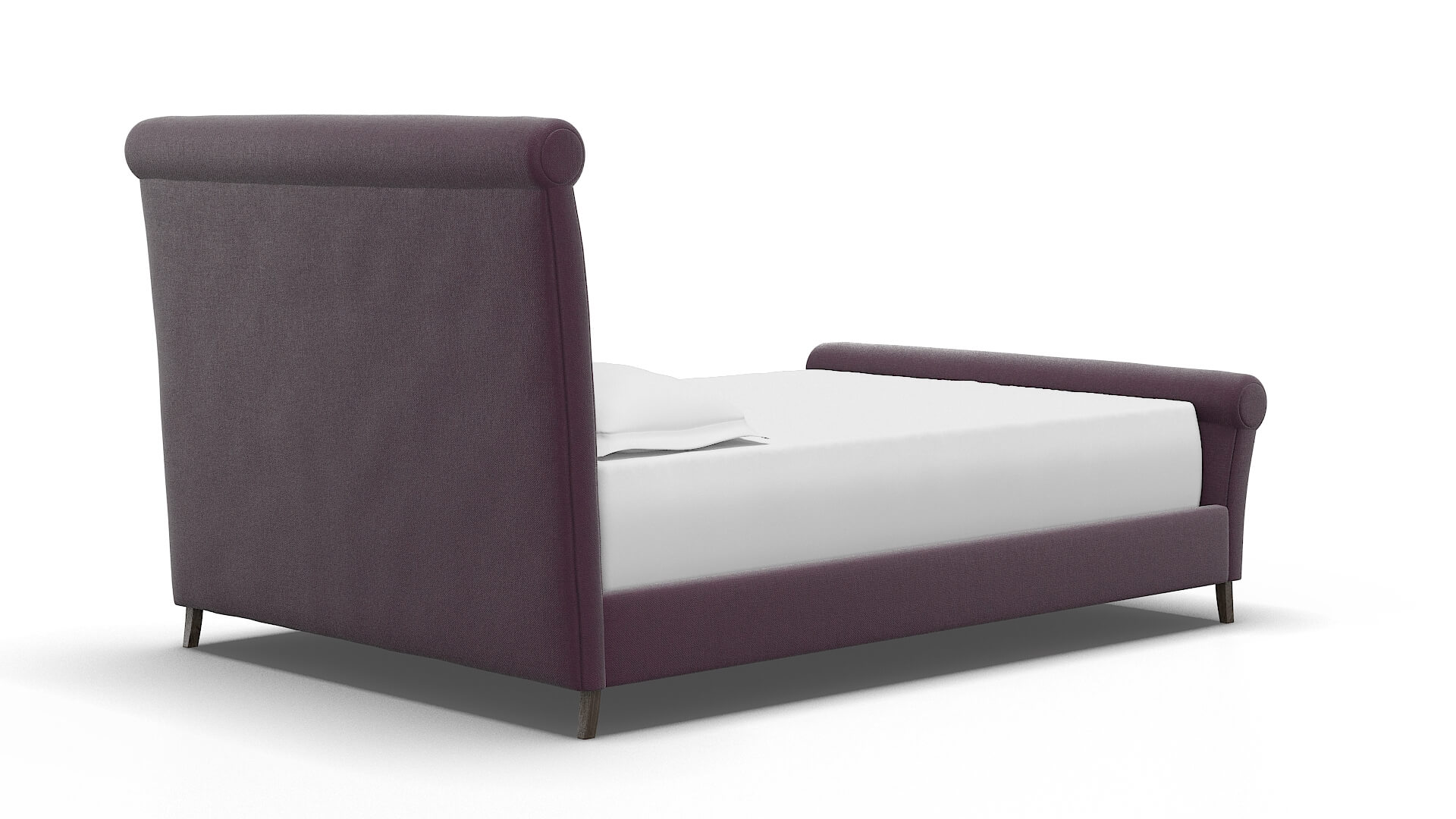 Maja Bella Aubergine Bed espresso legs 4