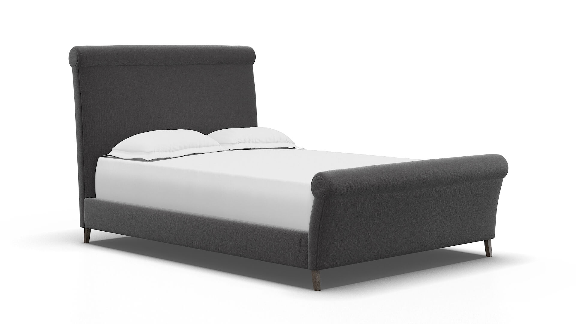 Maja Catalina Charcoal Bed espresso legs 2