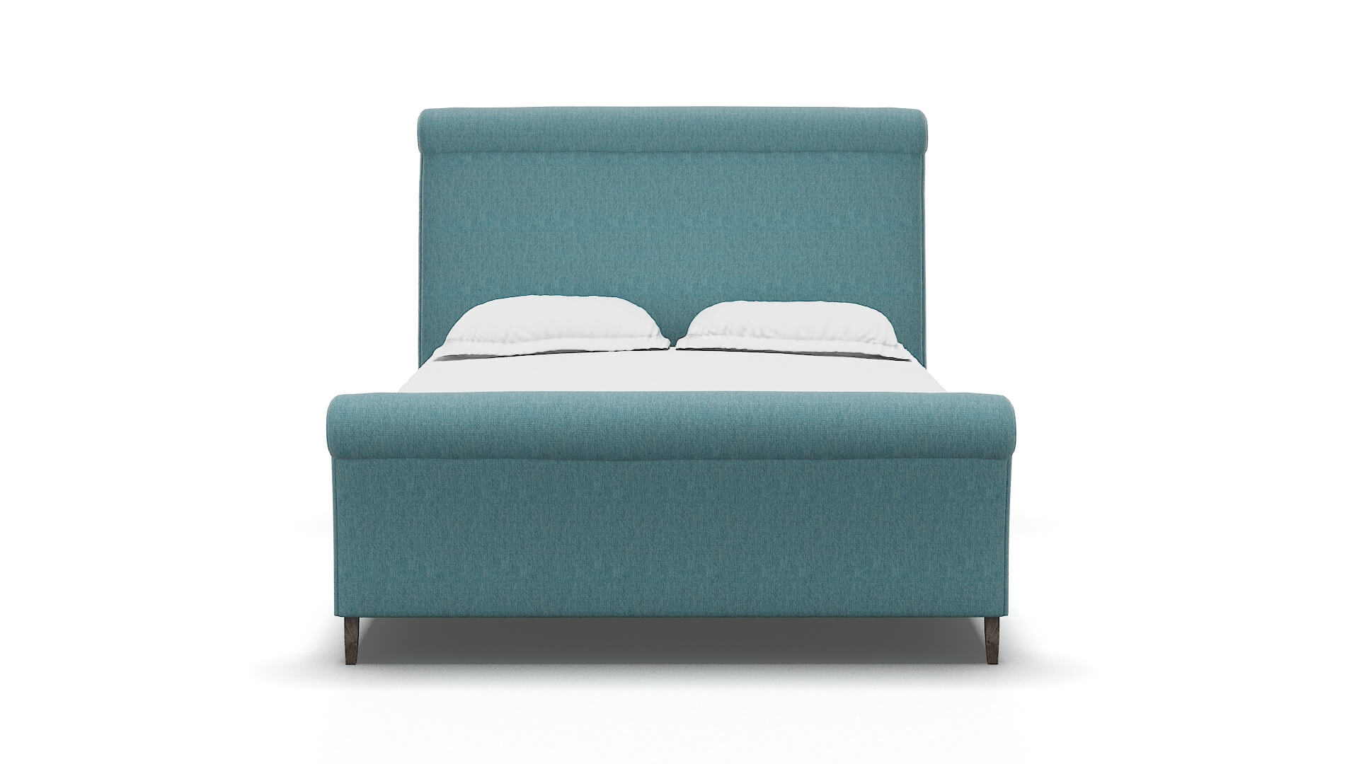 Maja Cosmo Turquoise Bed espresso legs 1