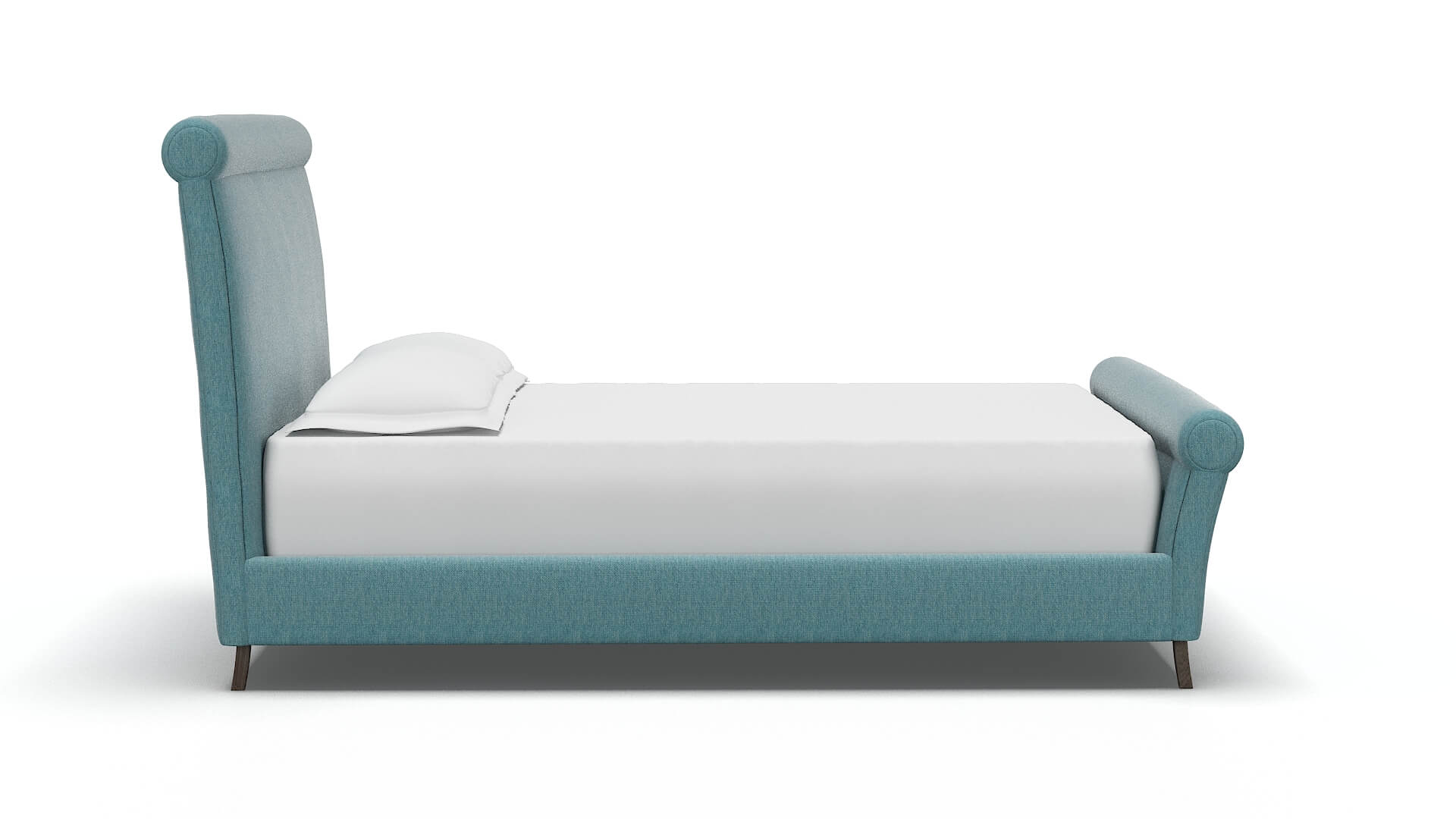 Maja Cosmo Turquoise Bed espresso legs 3