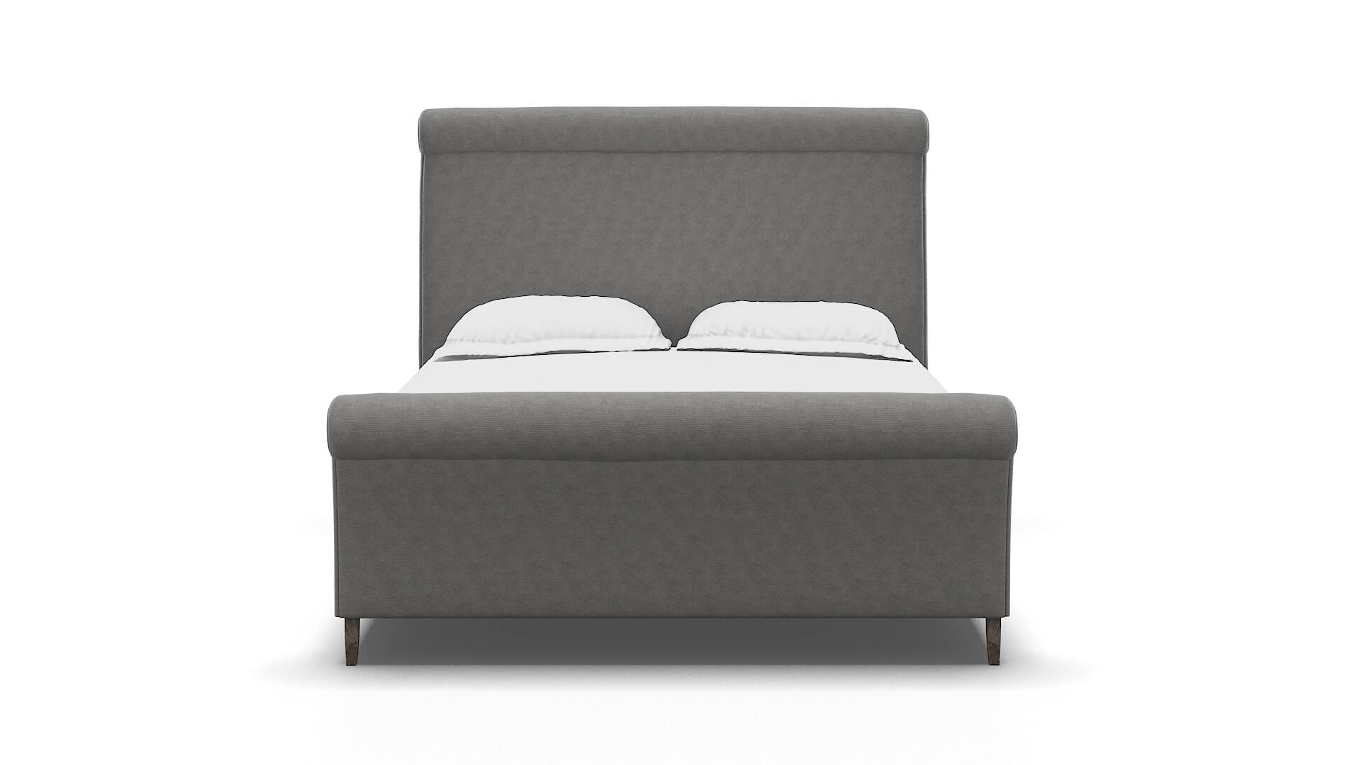 Maja Dream_d Charcoal Bed espresso legs 1