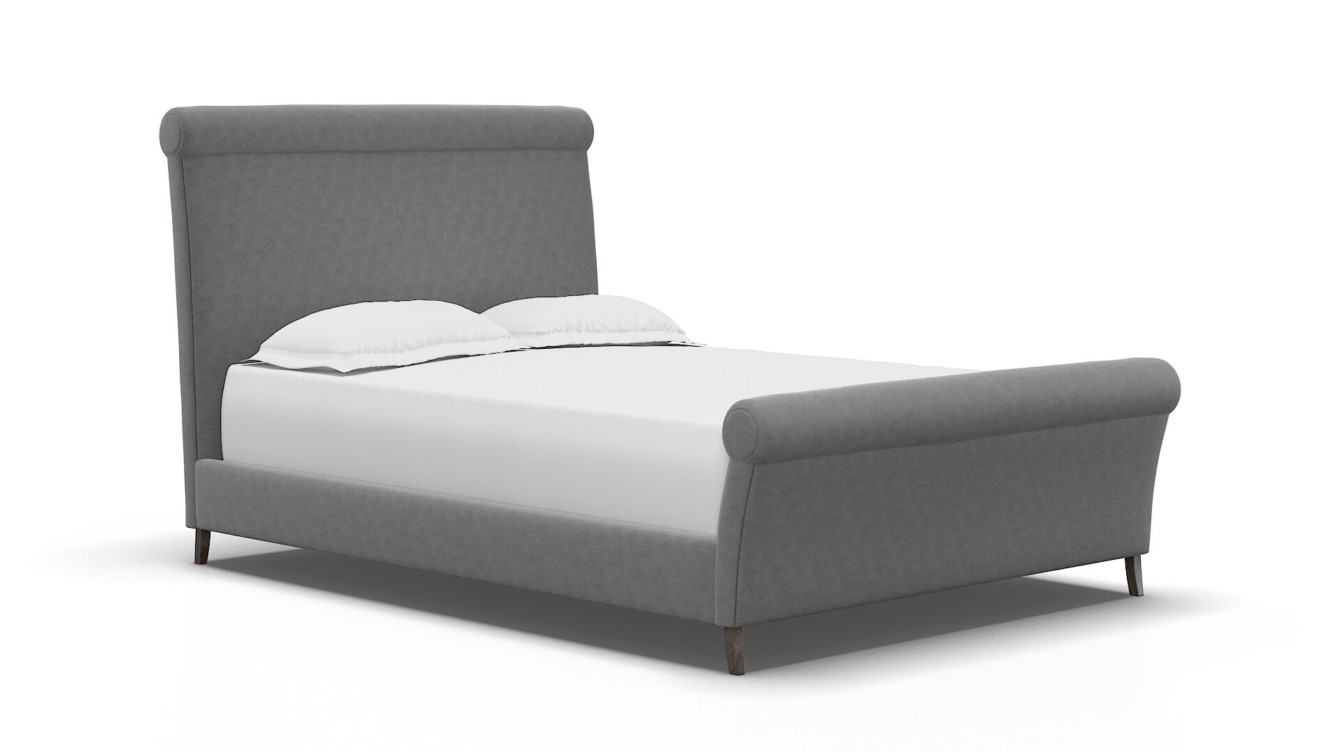Maja Dream_d Charcoal Bed espresso legs 2