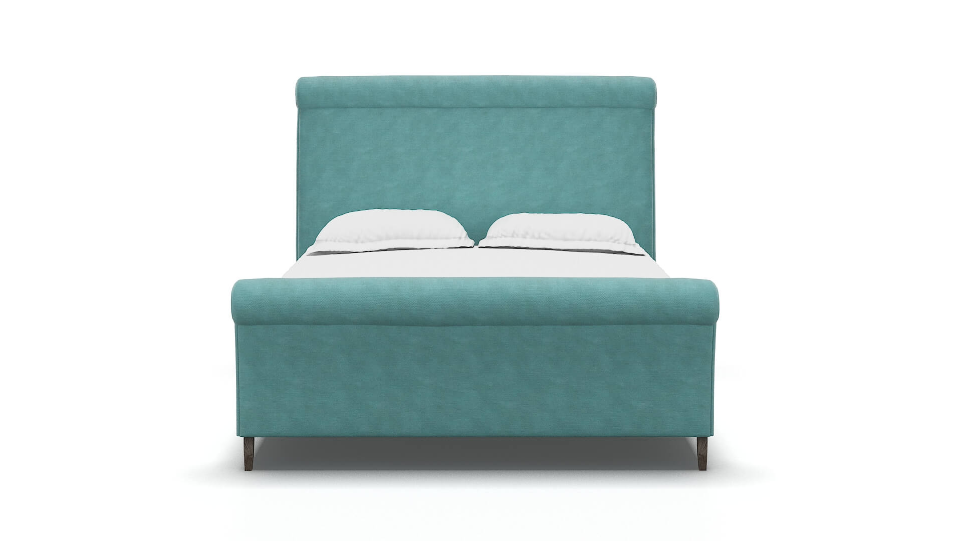 Maja Dream_d French_blue Bed espresso legs 1