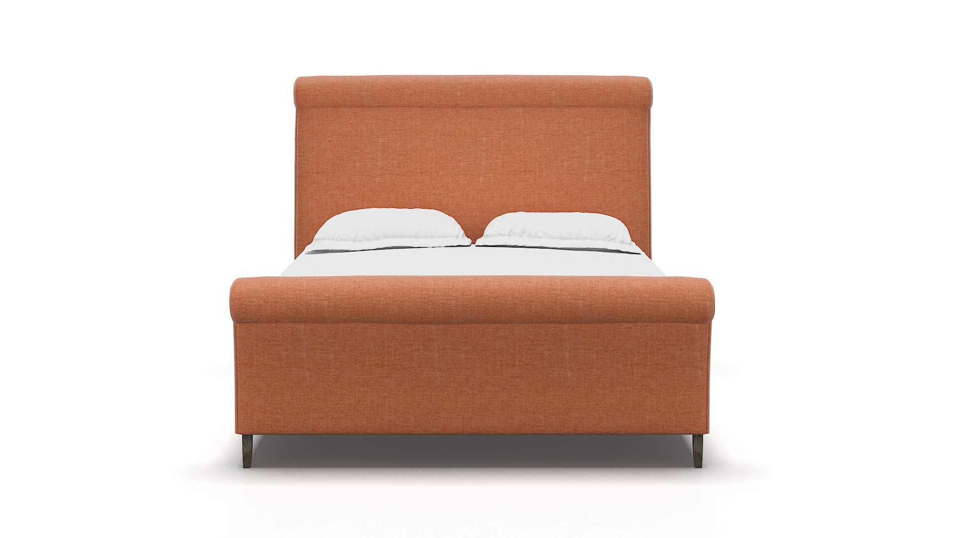 Maja Durham Tangerine Bed espresso legs 1