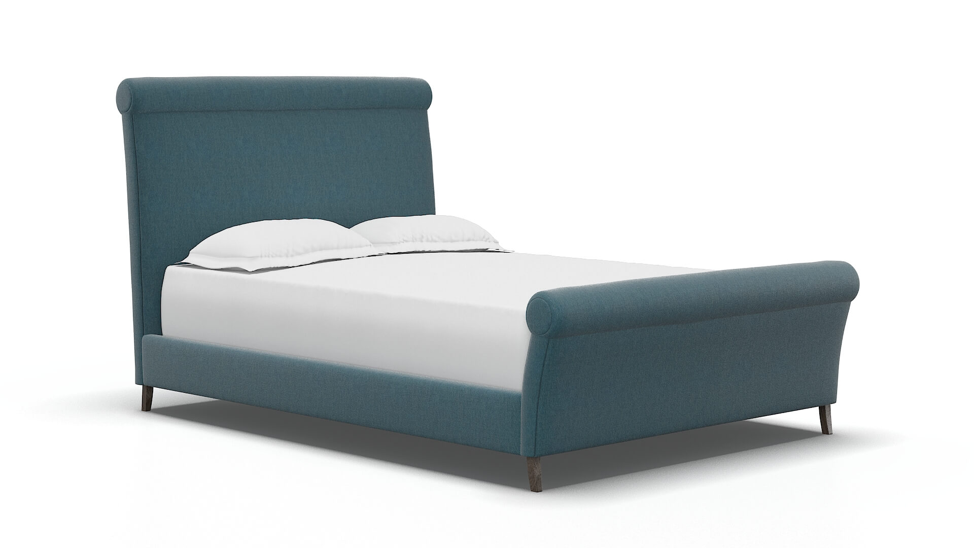 Maja Hepburn Teal Bed espresso legs 2