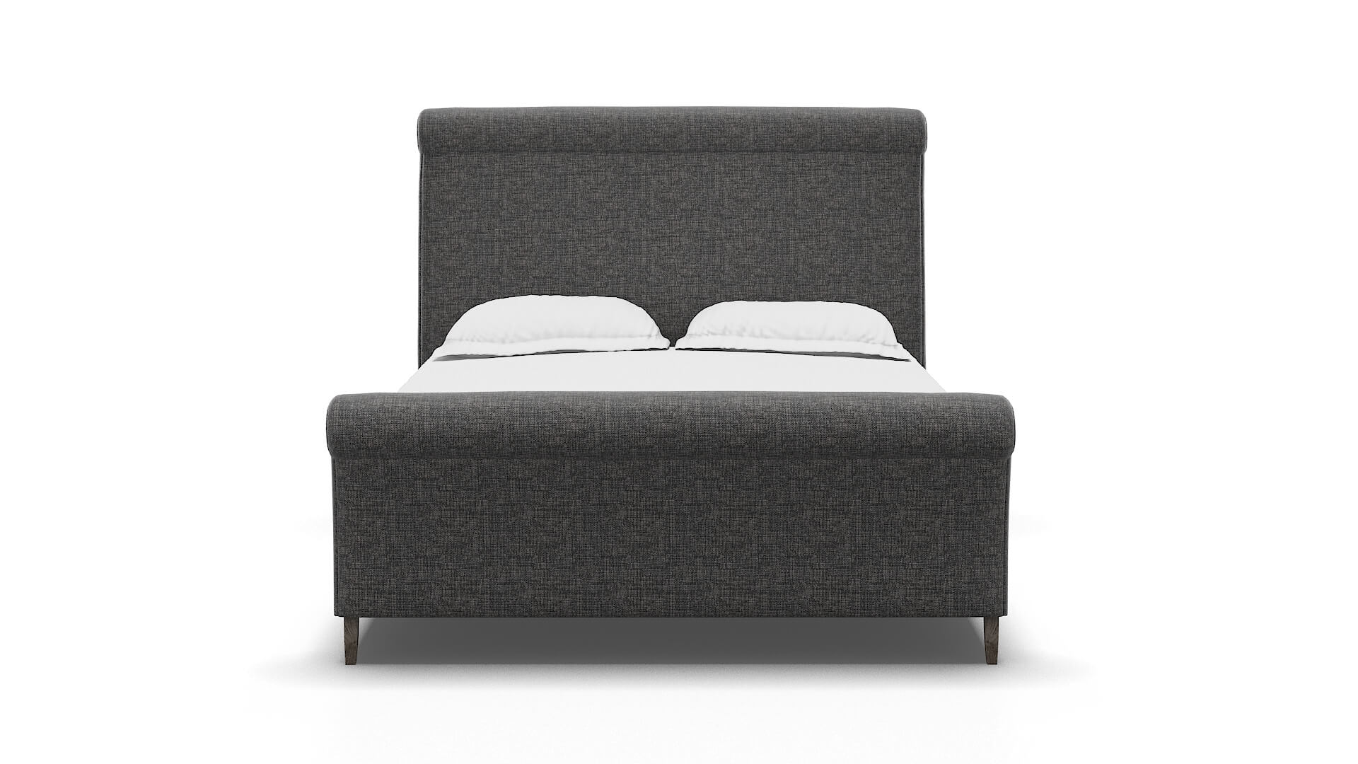 Maja Insight Charcoal Bed espresso legs 1