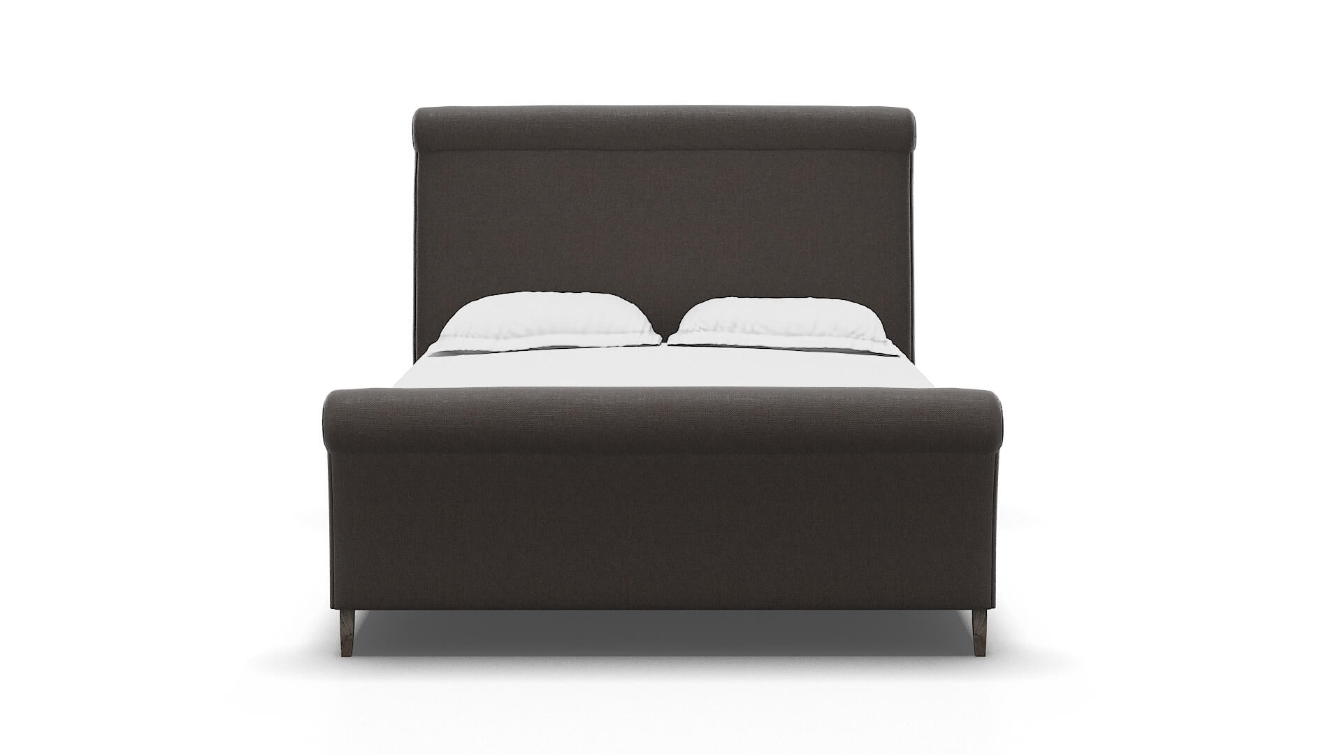 Maja Naples Graphite Bed espresso legs 1