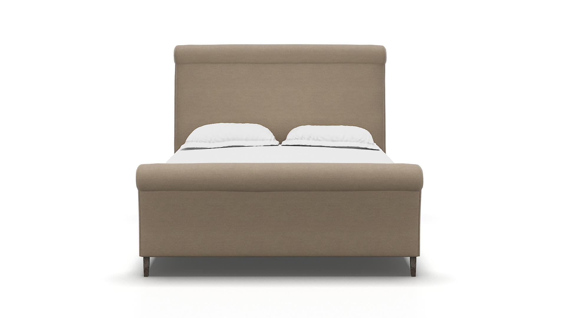 Maja Oakley Taupe Bed espresso legs 1