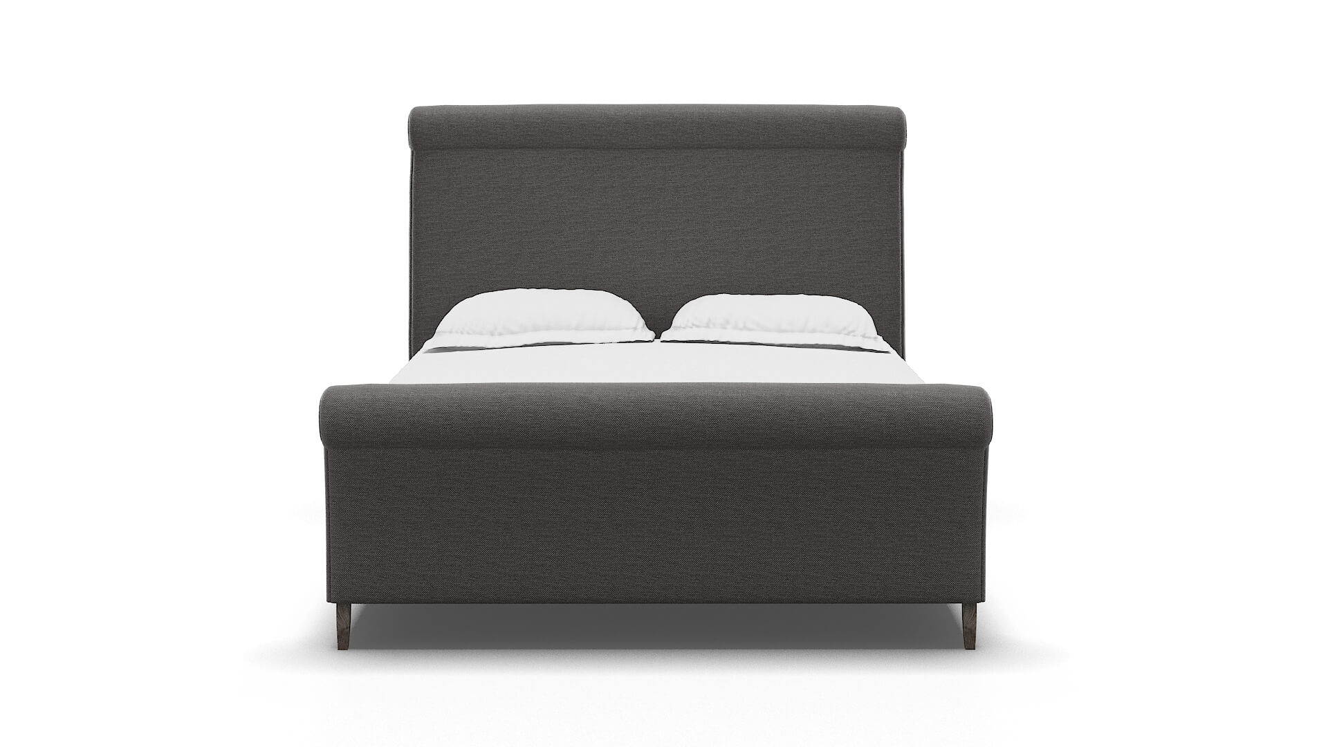 Maja Oscar Charcoal Bed espresso legs 1