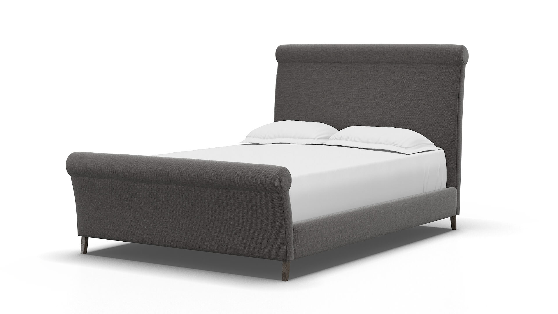 Maja Oscar Charcoal Bed espresso legs 5