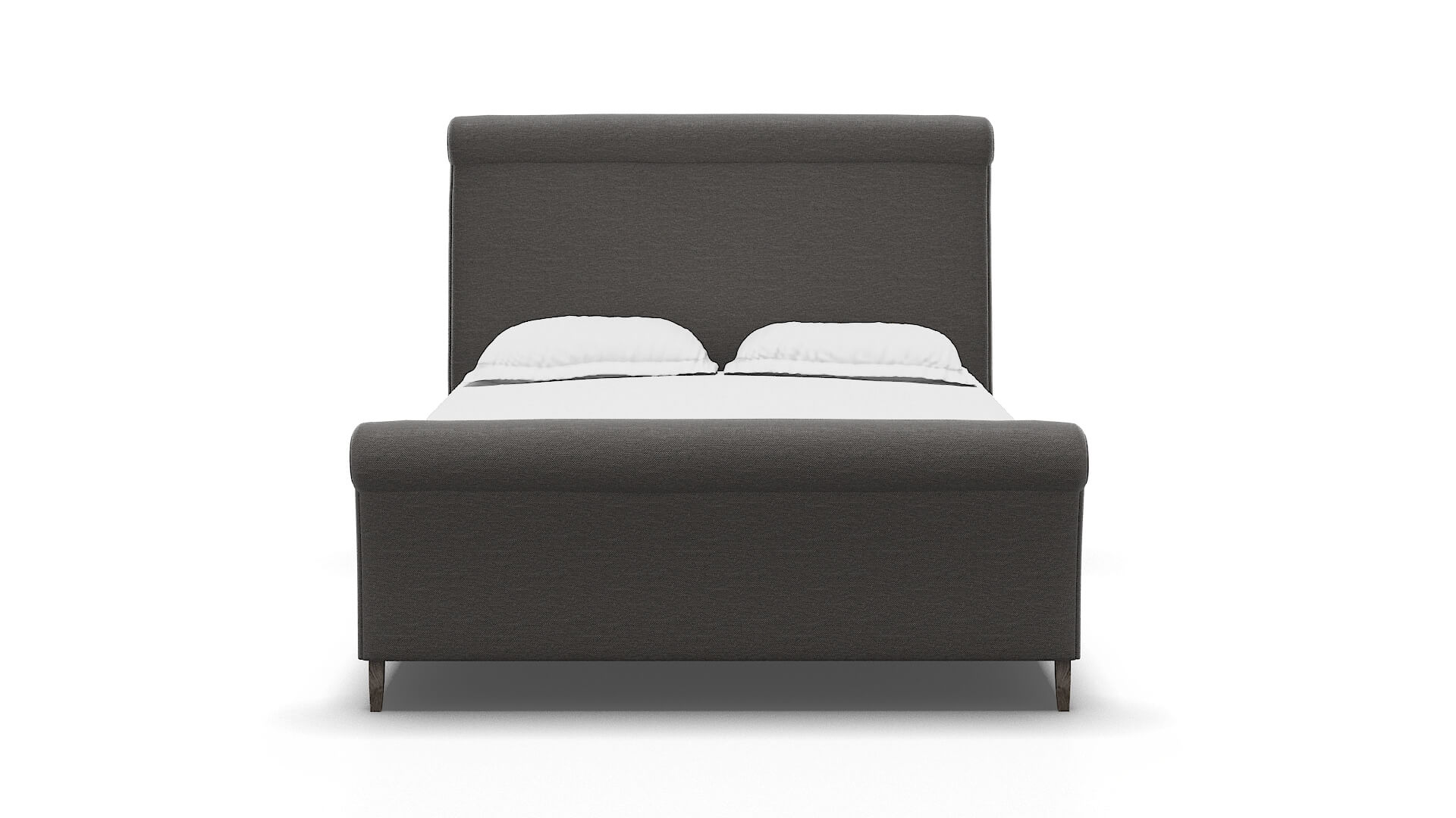 Maja Oscar Grey Bed espresso legs 1