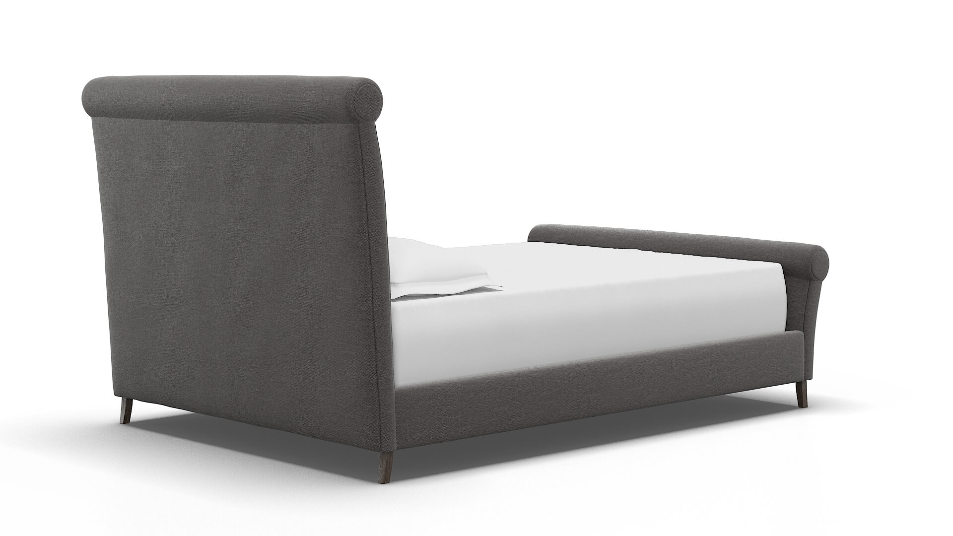 Maja Oscar Grey Bed espresso legs 4
