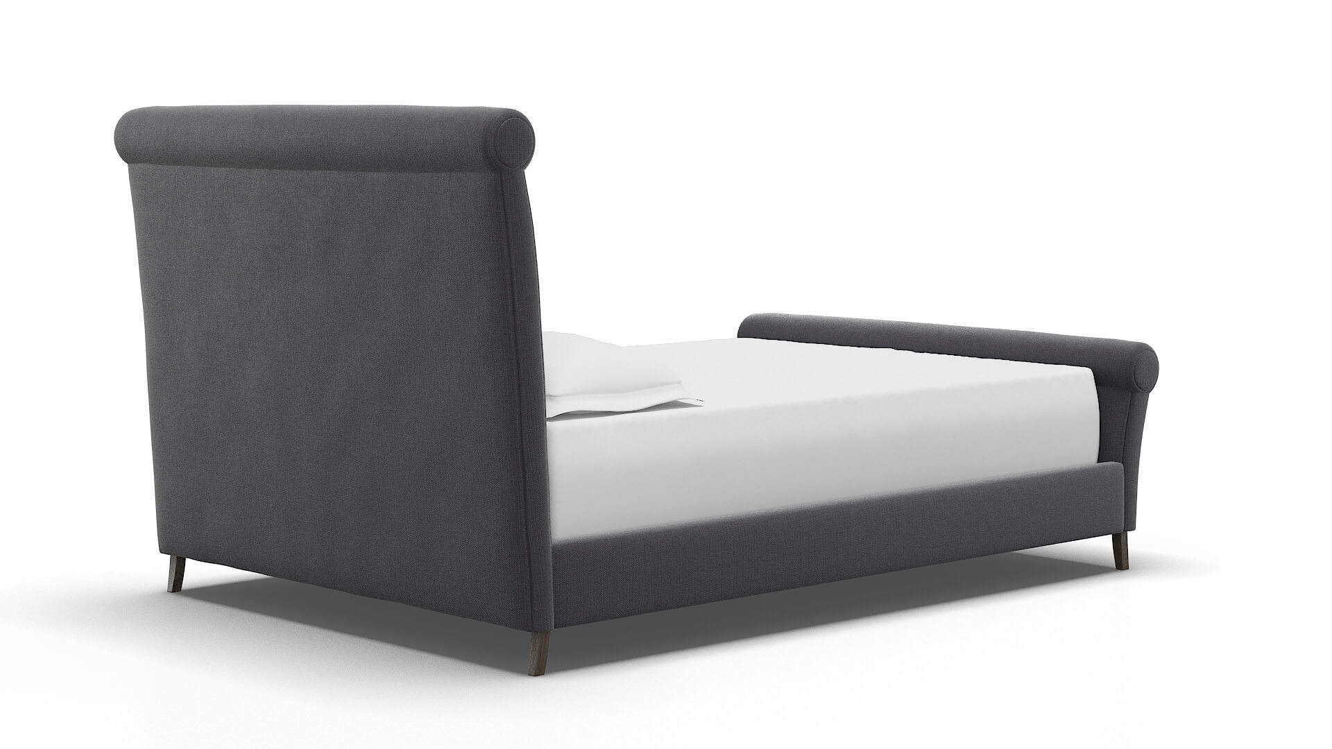Maja Parker Charcoal Bed espresso legs 4