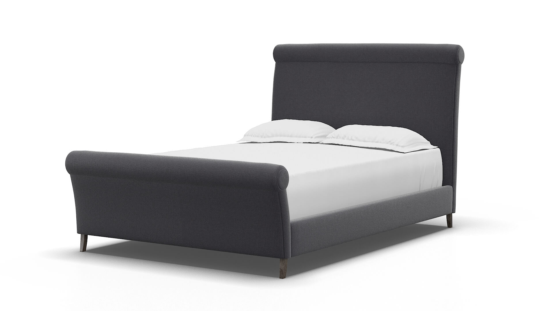 Maja Parker Charcoal Bed espresso legs 5