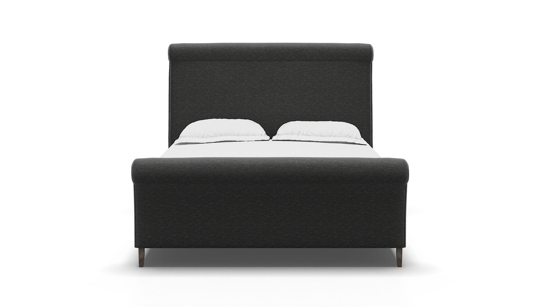Maja Phoenix Charcoal Bed espresso legs 1