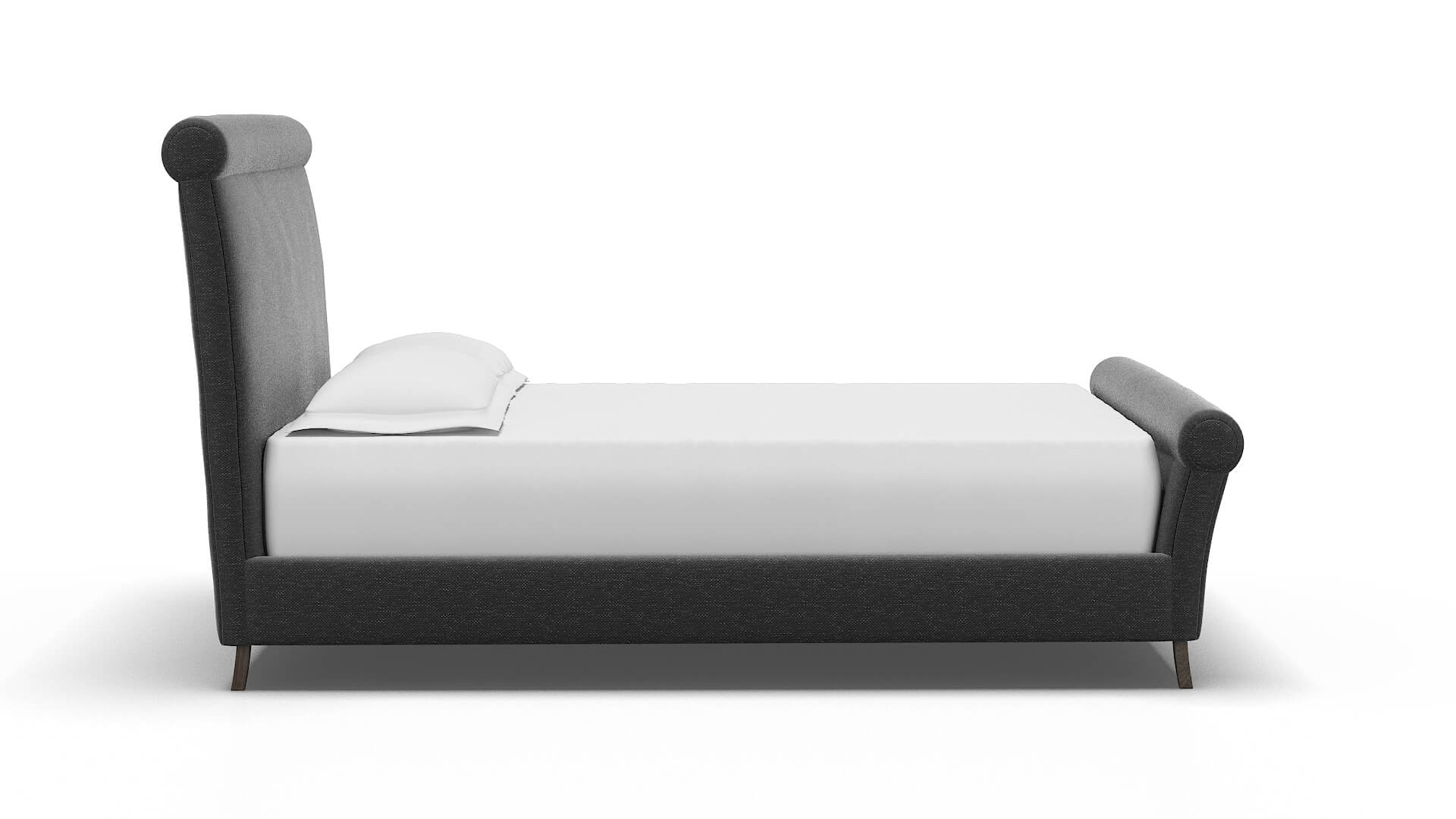 Maja Phoenix Charcoal Bed espresso legs 3