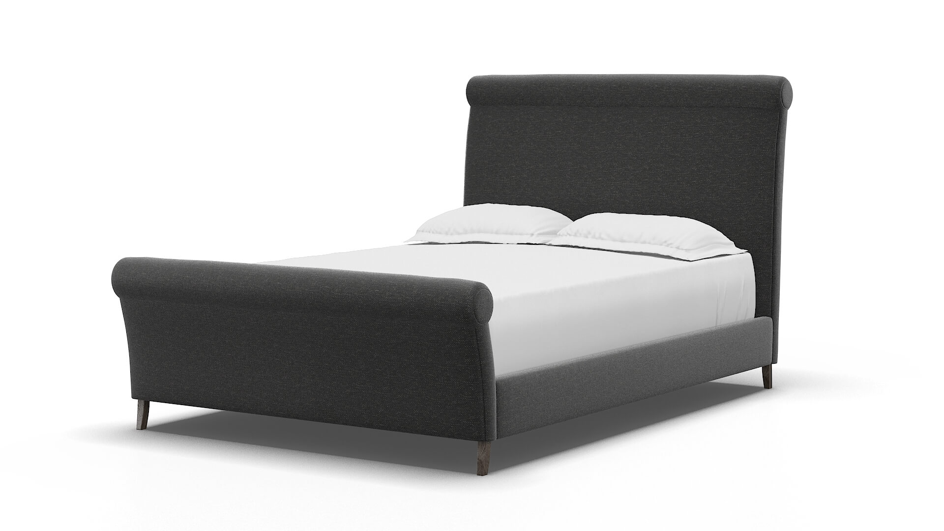 Maja Phoenix Charcoal Bed espresso legs 5