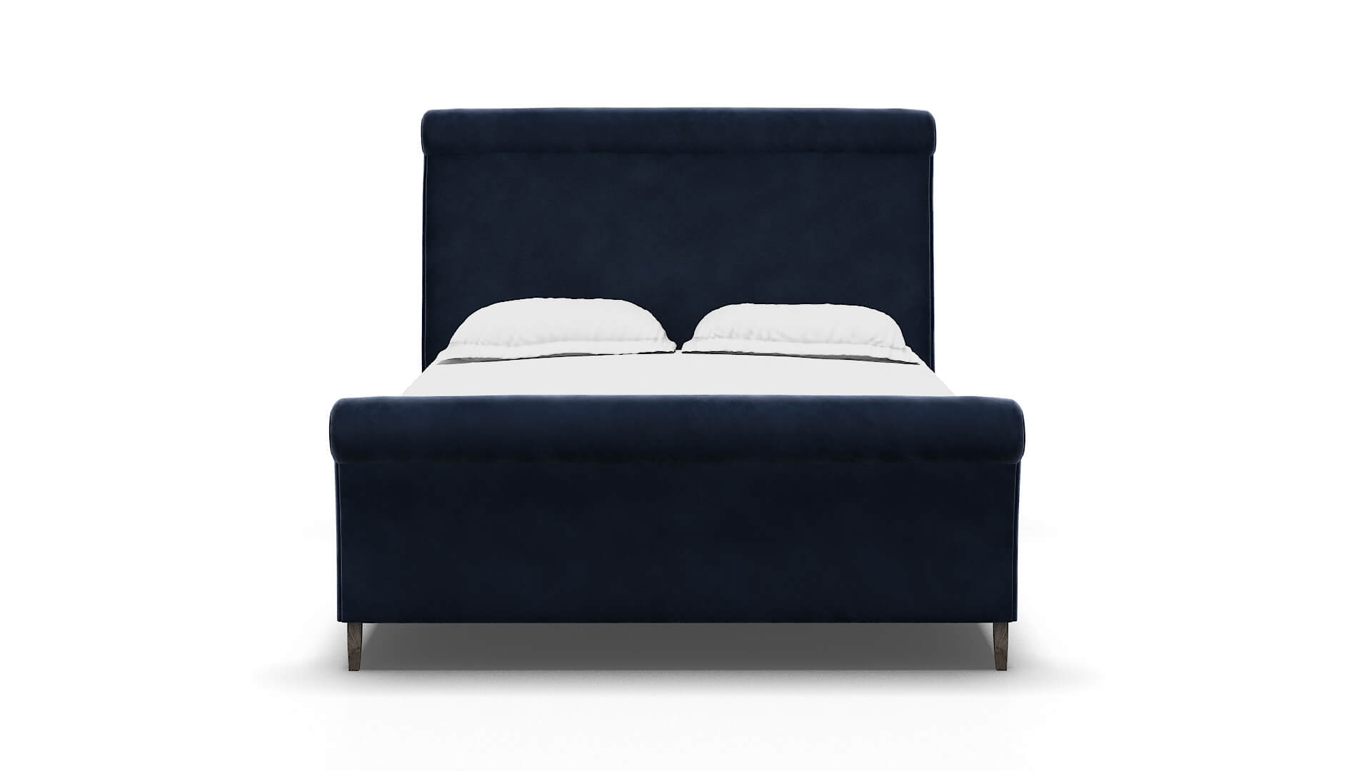 Maja Royale Cobalt Bed espresso legs 1