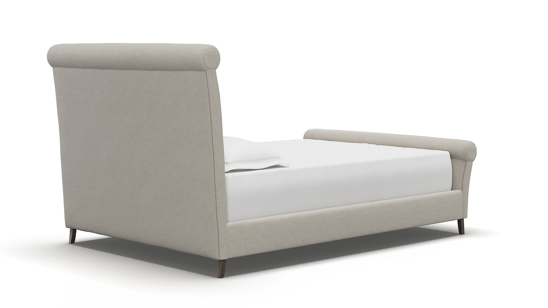 Maja Sasha Linen Bed espresso legs 4