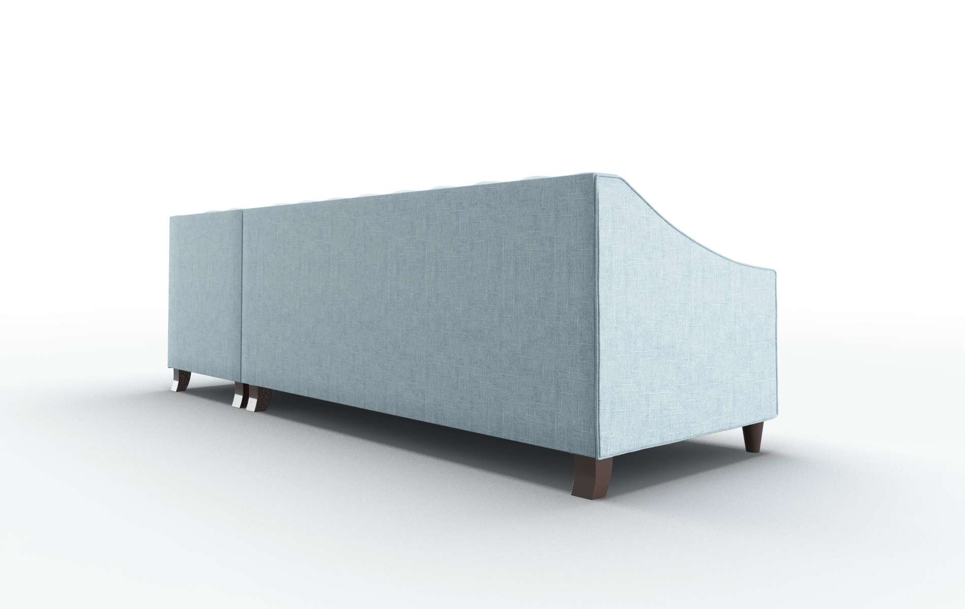 Manchester Atlas Turquoise Panel espresso legs 5