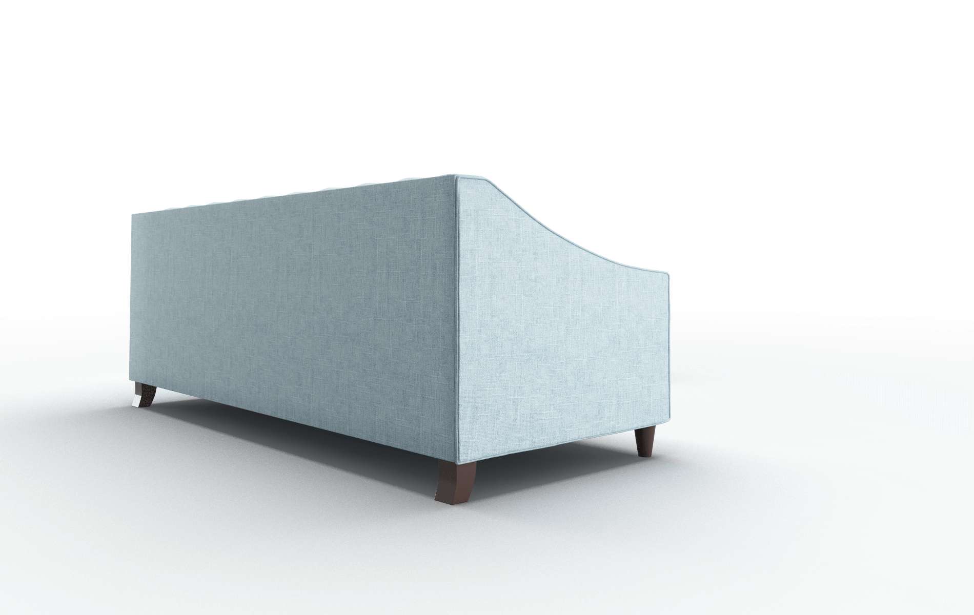 Manchester Atlas Turquoise Sectional espresso legs 3