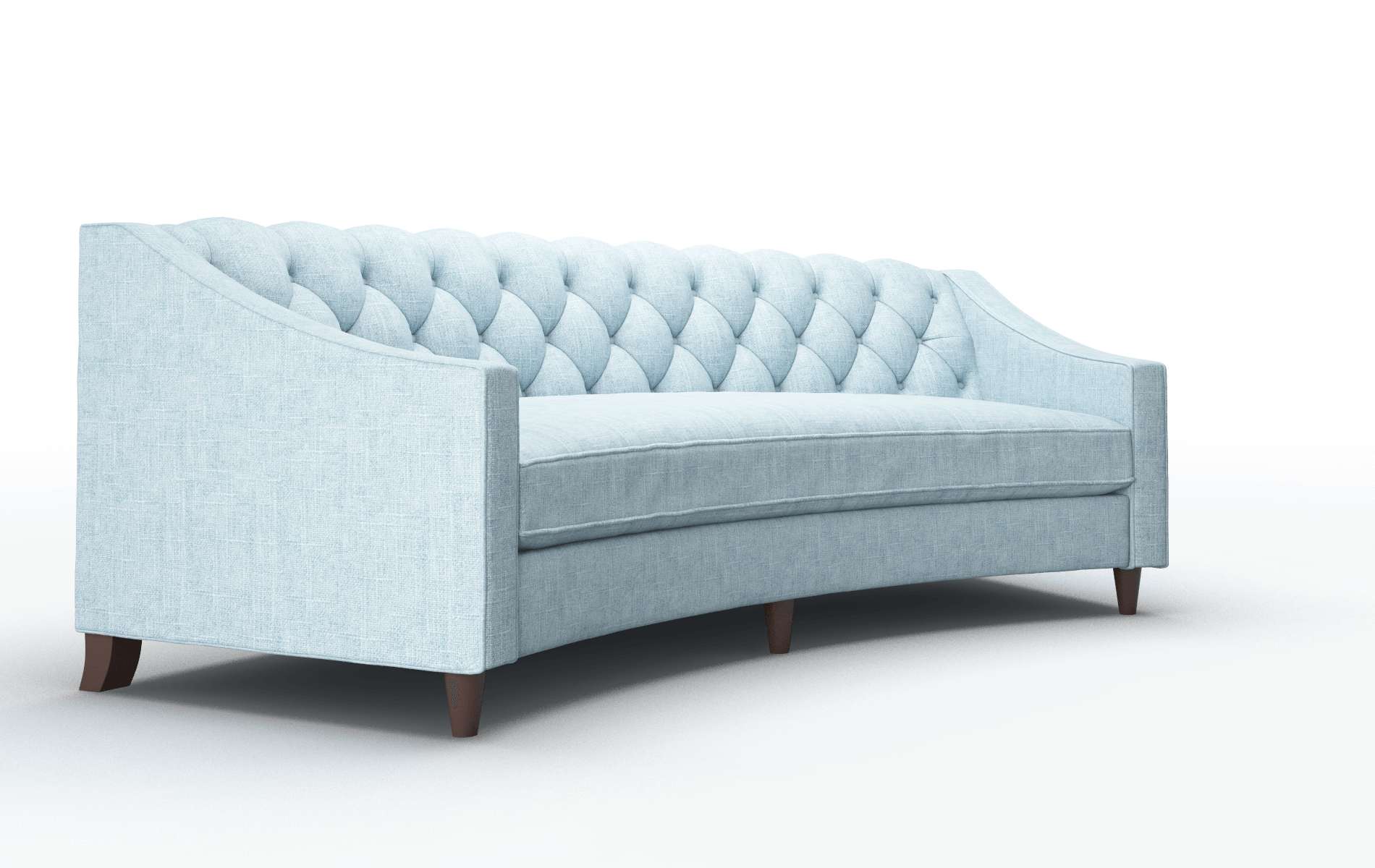 Manchester Atlas Turquoise Sofa espresso legs 2